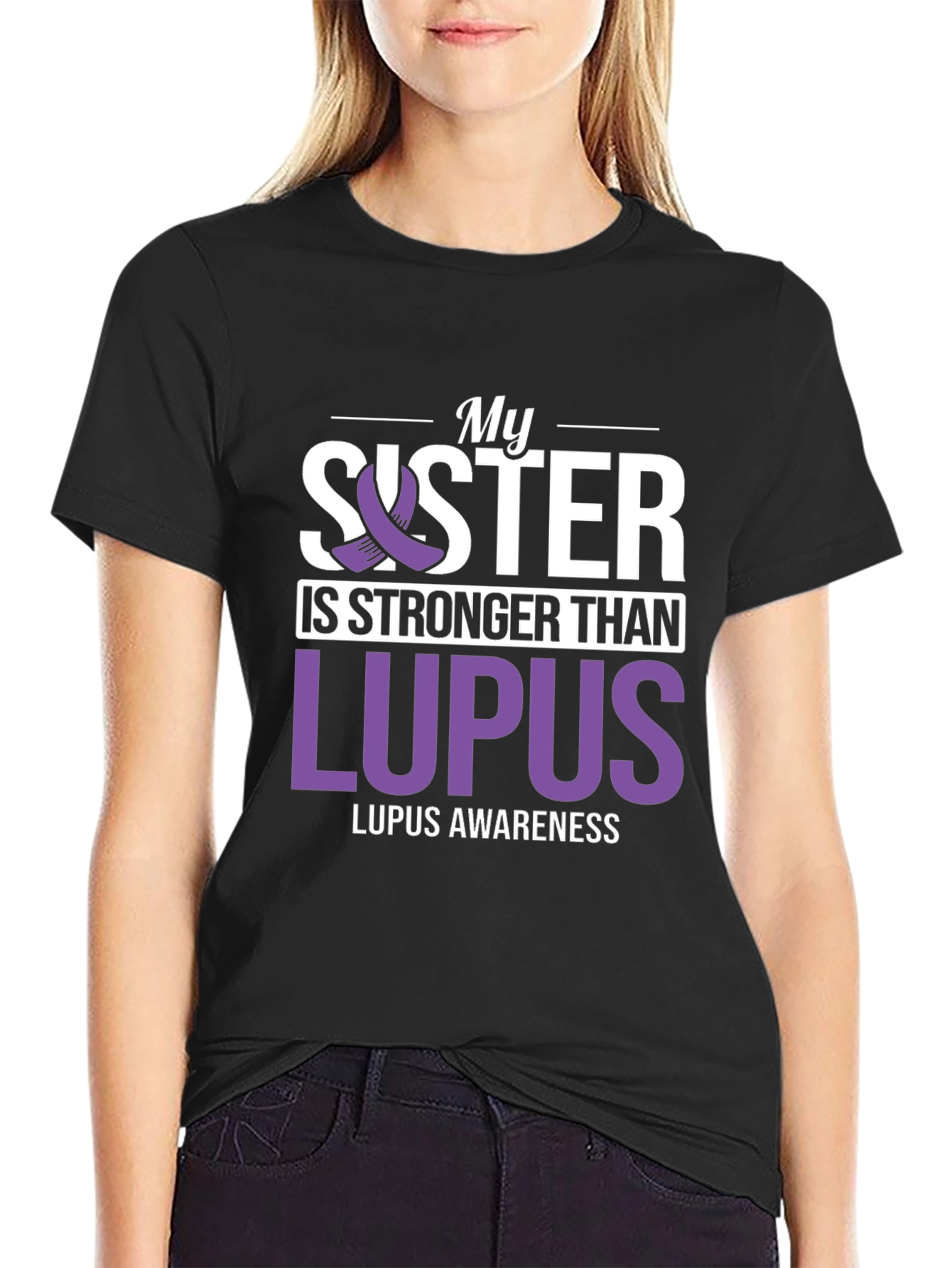 My Sister is Stronger Than Lupus Awareness T-Shirt