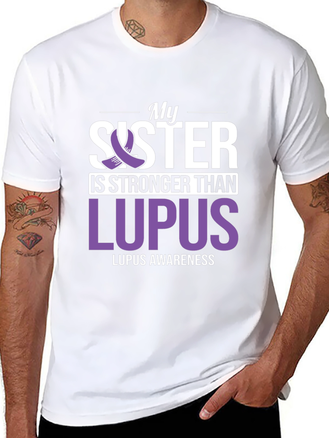 My Sister is Stronger Than Lupus Awareness T-Shirt