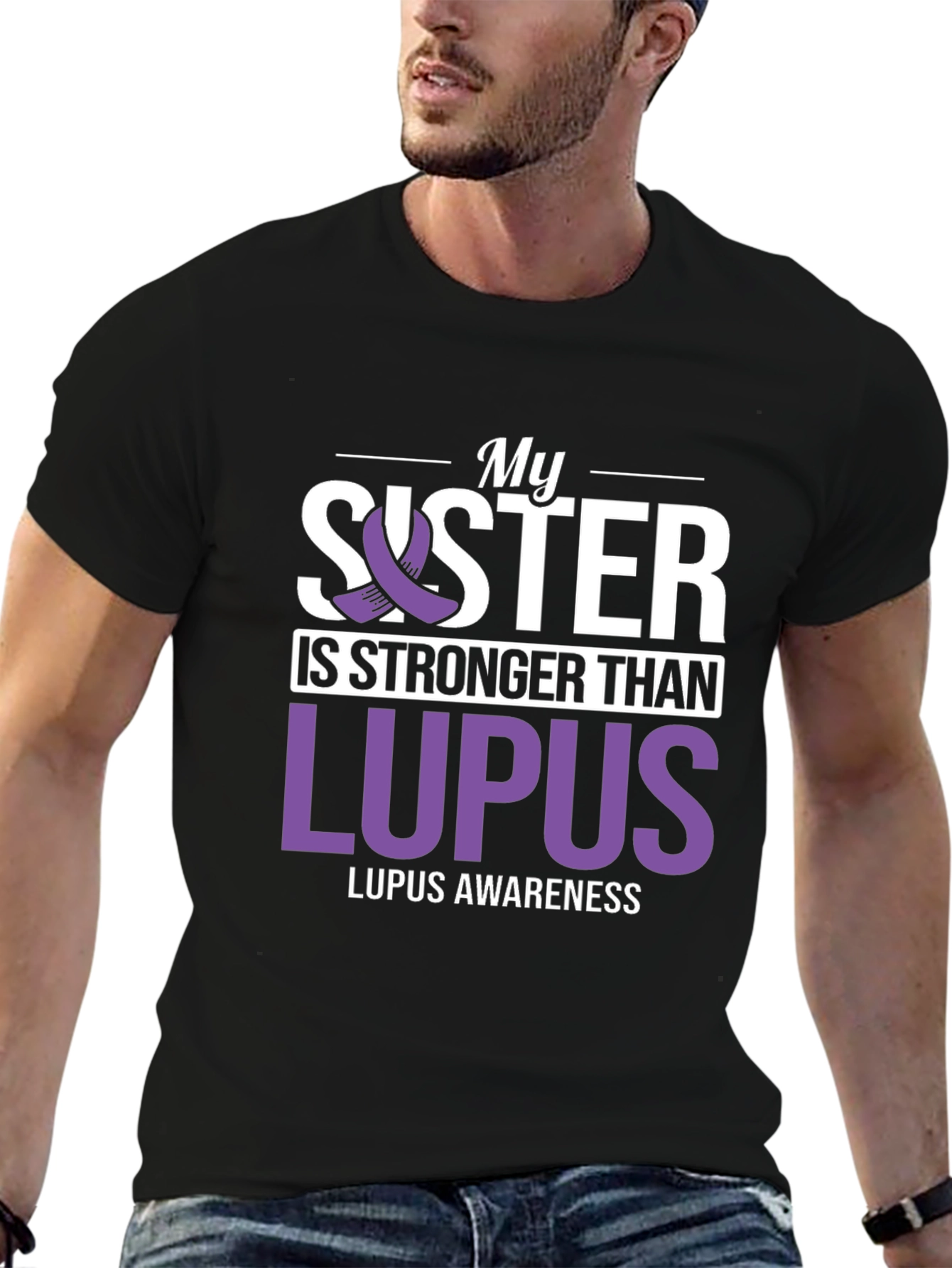 My Sister is Stronger Than Lupus Awareness T-Shirt