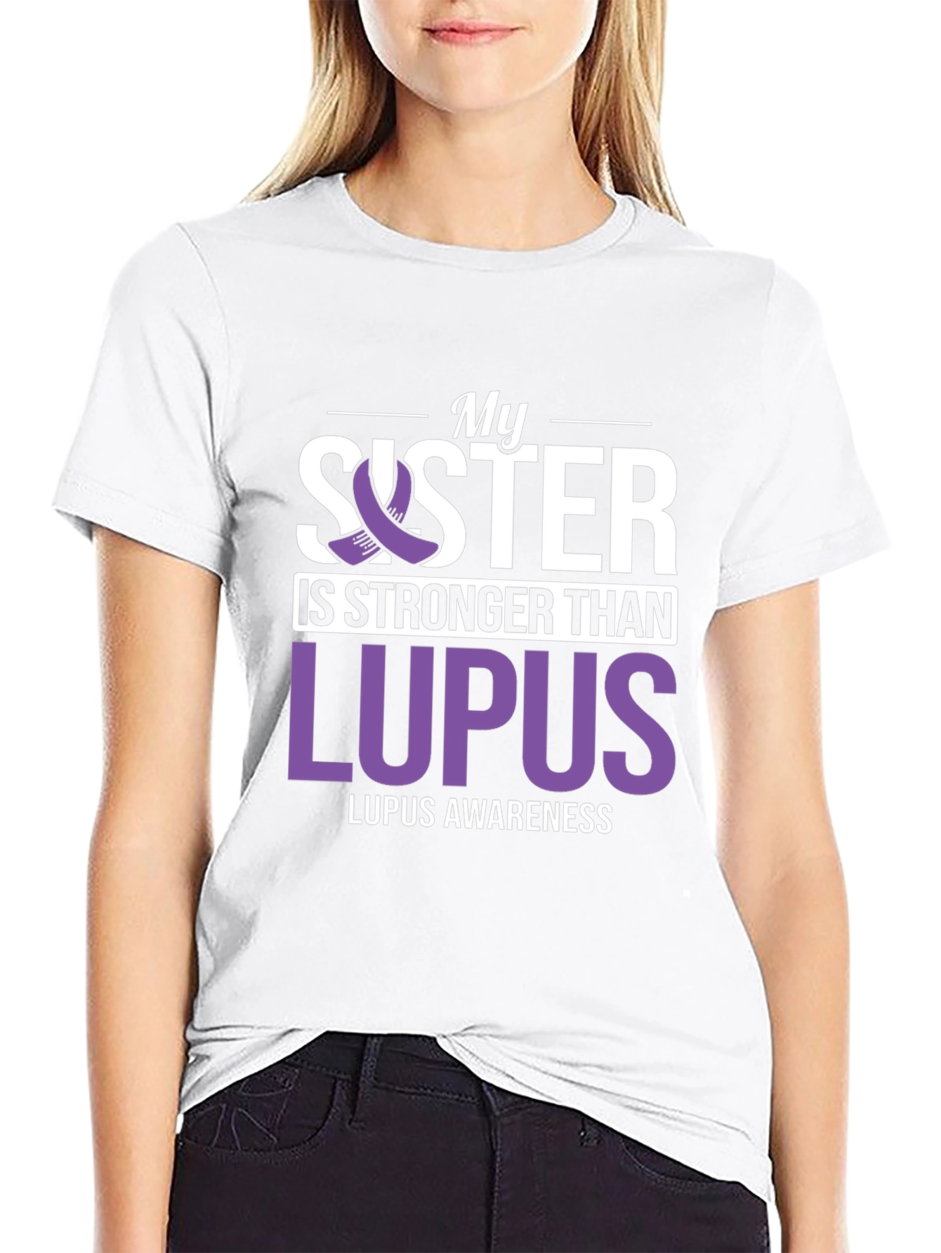 My Sister is Stronger Than Lupus Awareness T-Shirt