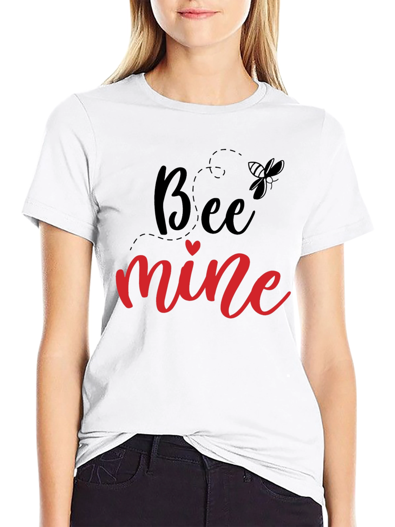 Bee Mine Valentines Day Graphic T-Shirt