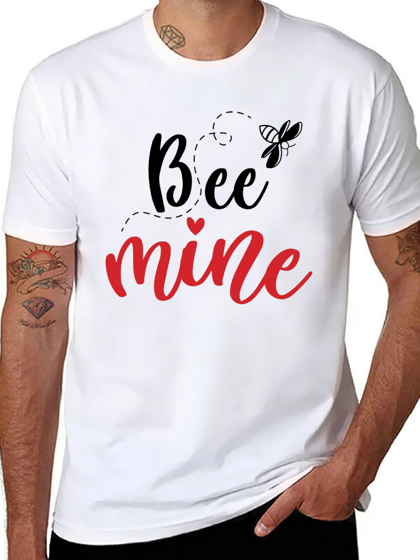 Bee Mine Valentines Day Graphic T-Shirt