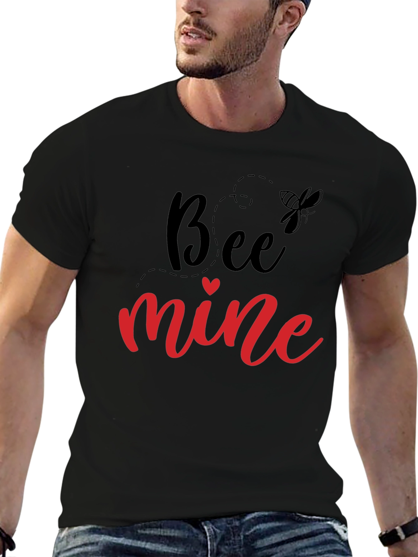 Bee Mine Valentines Day Graphic T-Shirt