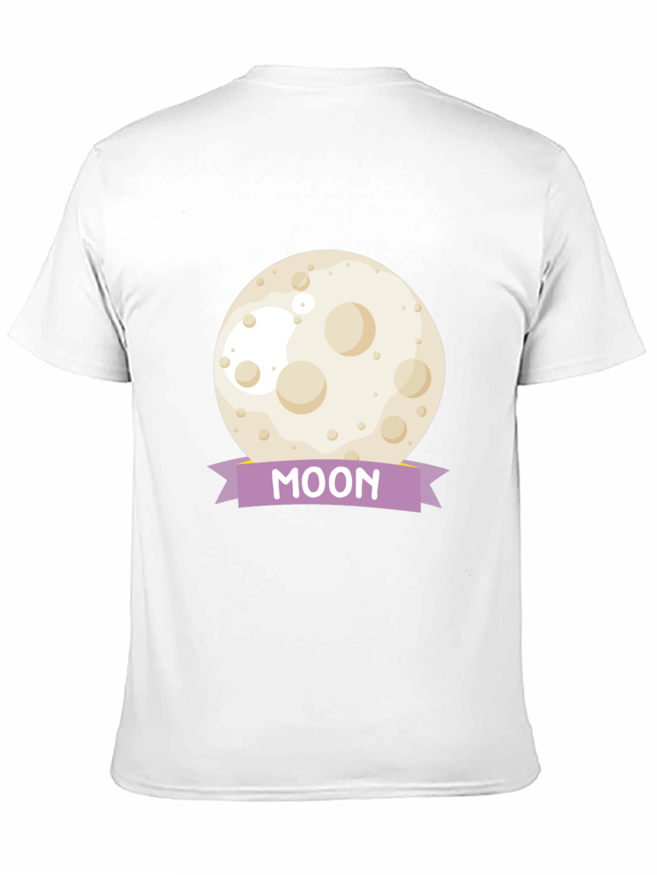 Moon Graphic Tee - Black Cotton Casual T-Shirt