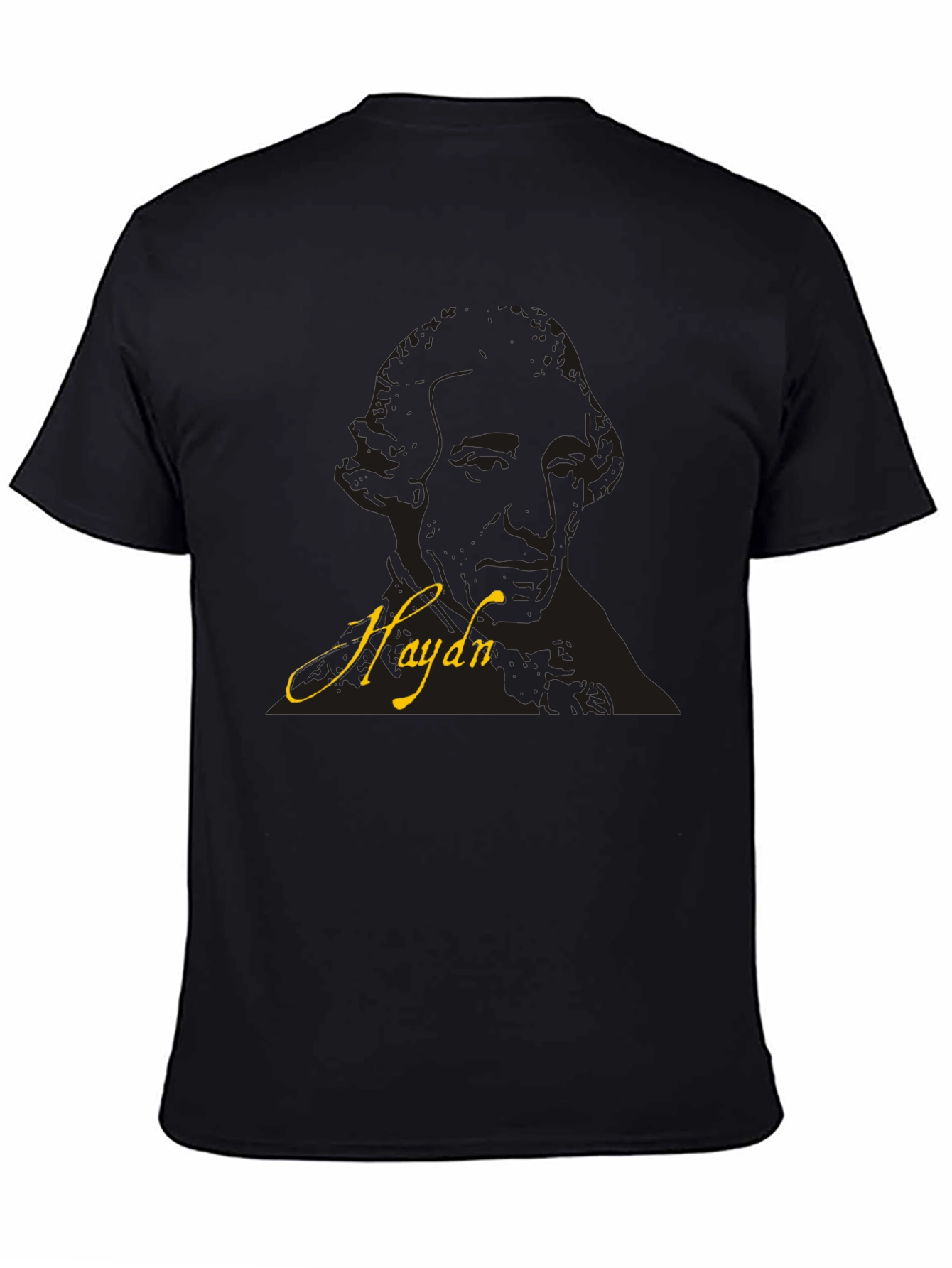Haydn Graphic Tee - Black Casual T-Shirt