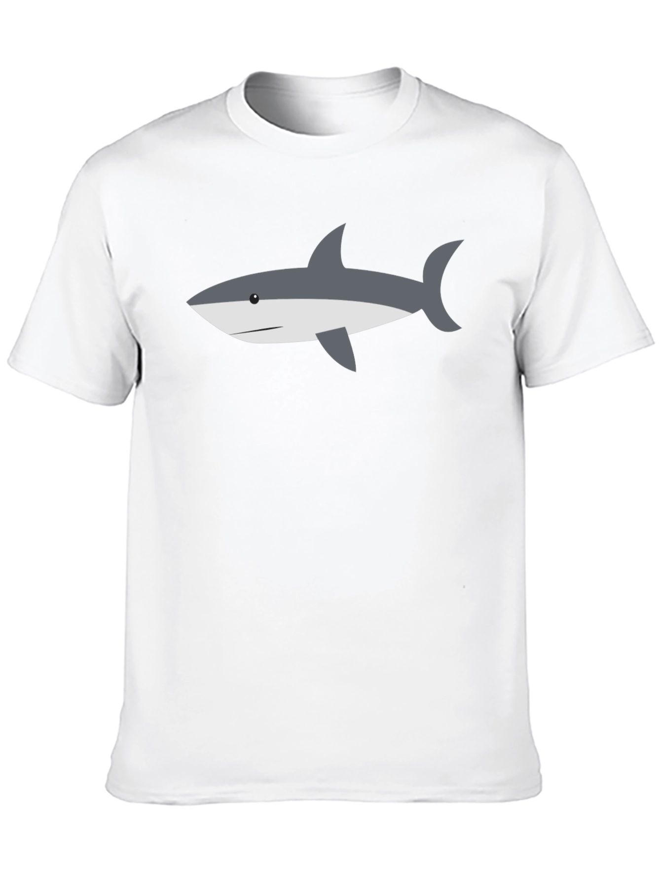 Shark Graphic Tee - Casual Black T-Shirt
