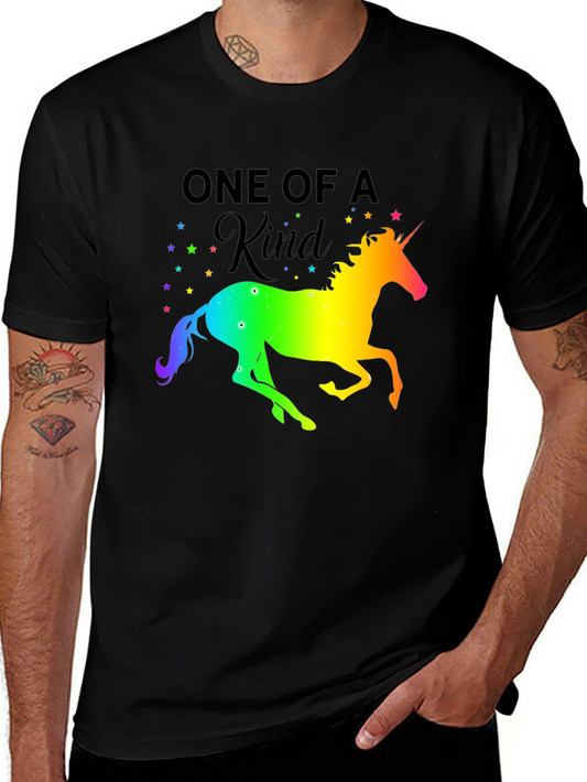 One of a Kind Rainbow Unicorn Graphic T-Shirt