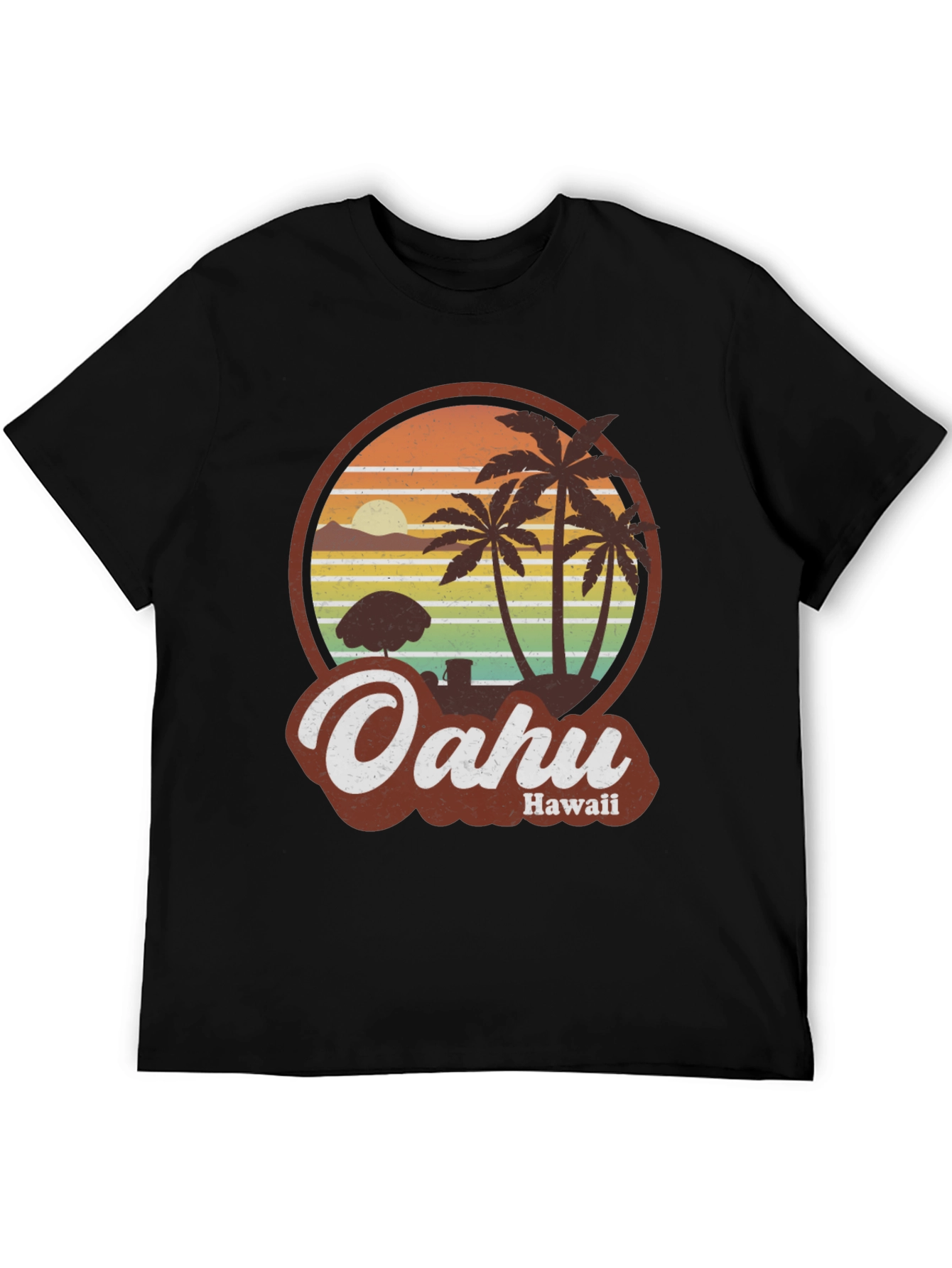 Retro Oahu Hawaii T-Shirt - Island Style Tee