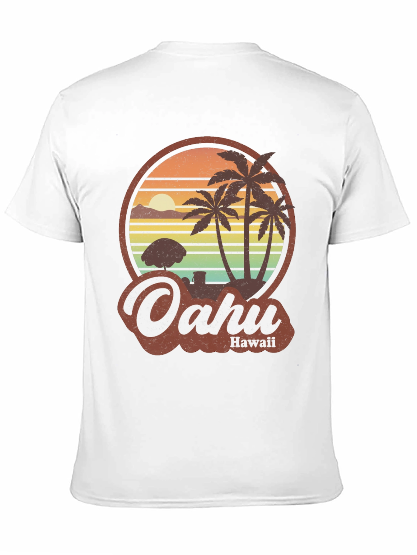Retro Oahu Hawaii T-Shirt - Island Style Tee