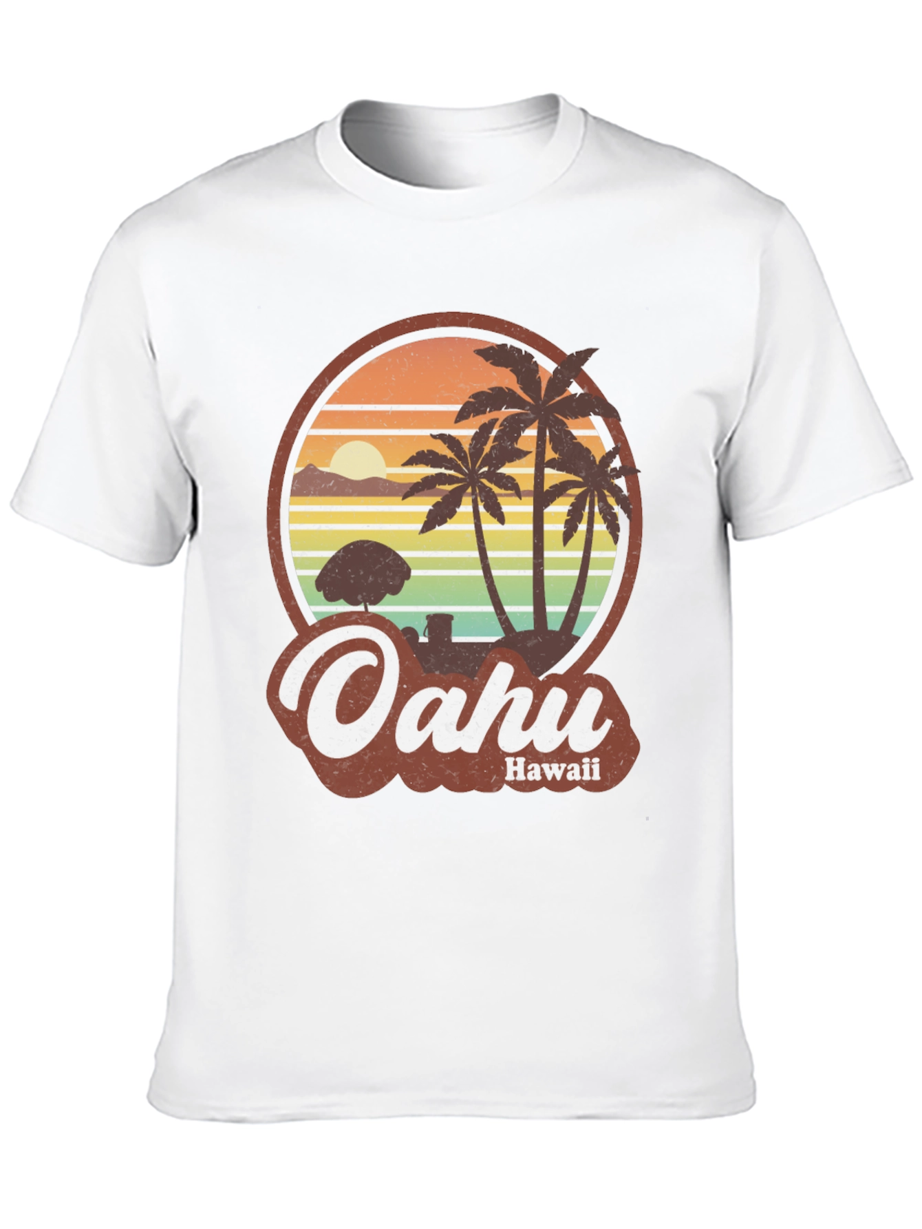 Retro Oahu Hawaii T-Shirt - Island Style Tee