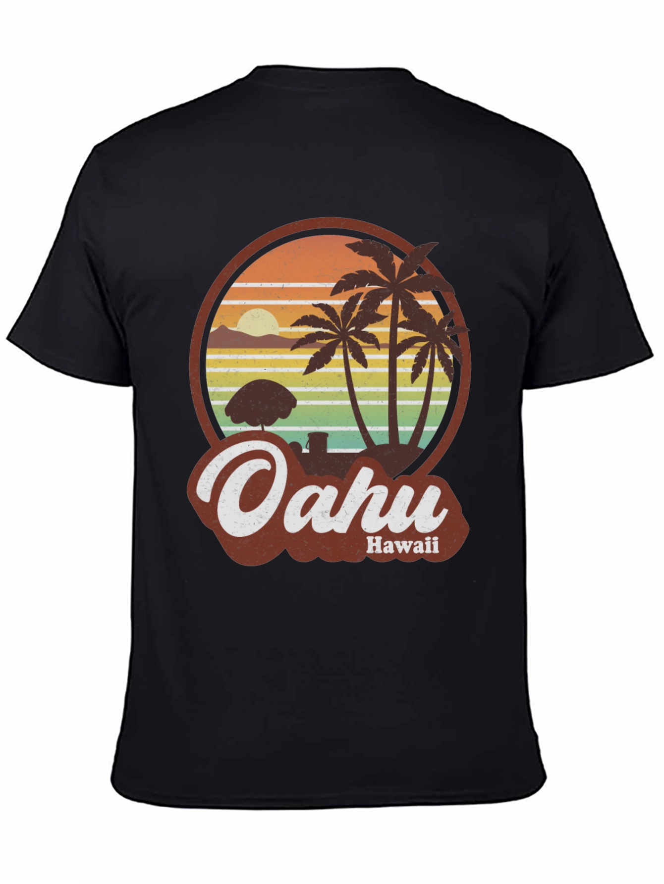 Retro Oahu Hawaii T-Shirt - Island Style Tee