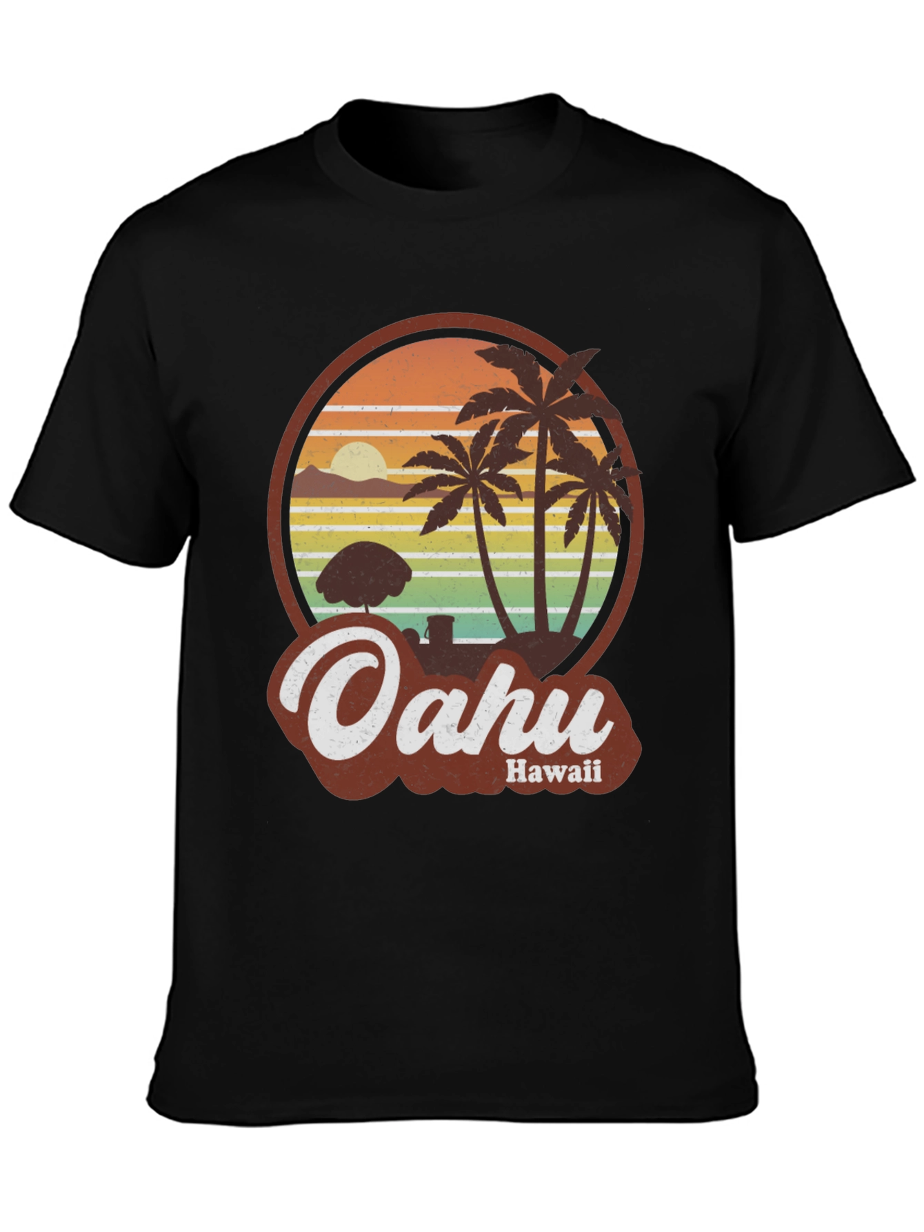 Retro Oahu Hawaii T-Shirt - Island Style Tee