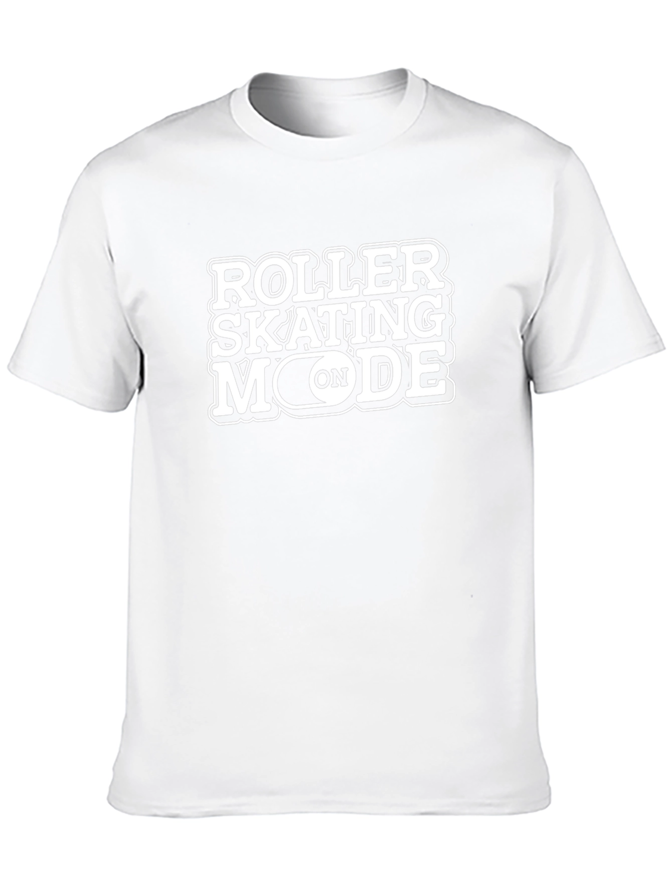 Roller Skating Mode On Black T-Shirt