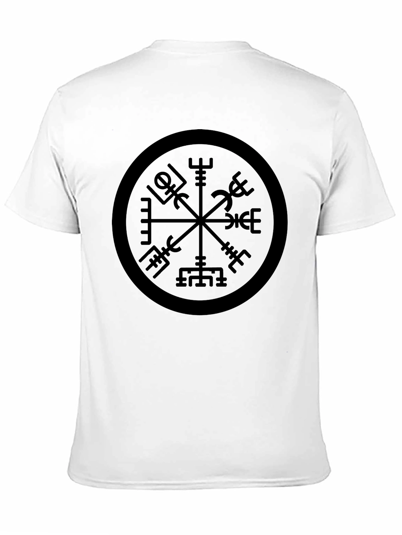 Vegvisir Compass Black T-Shirt - Viking Runes