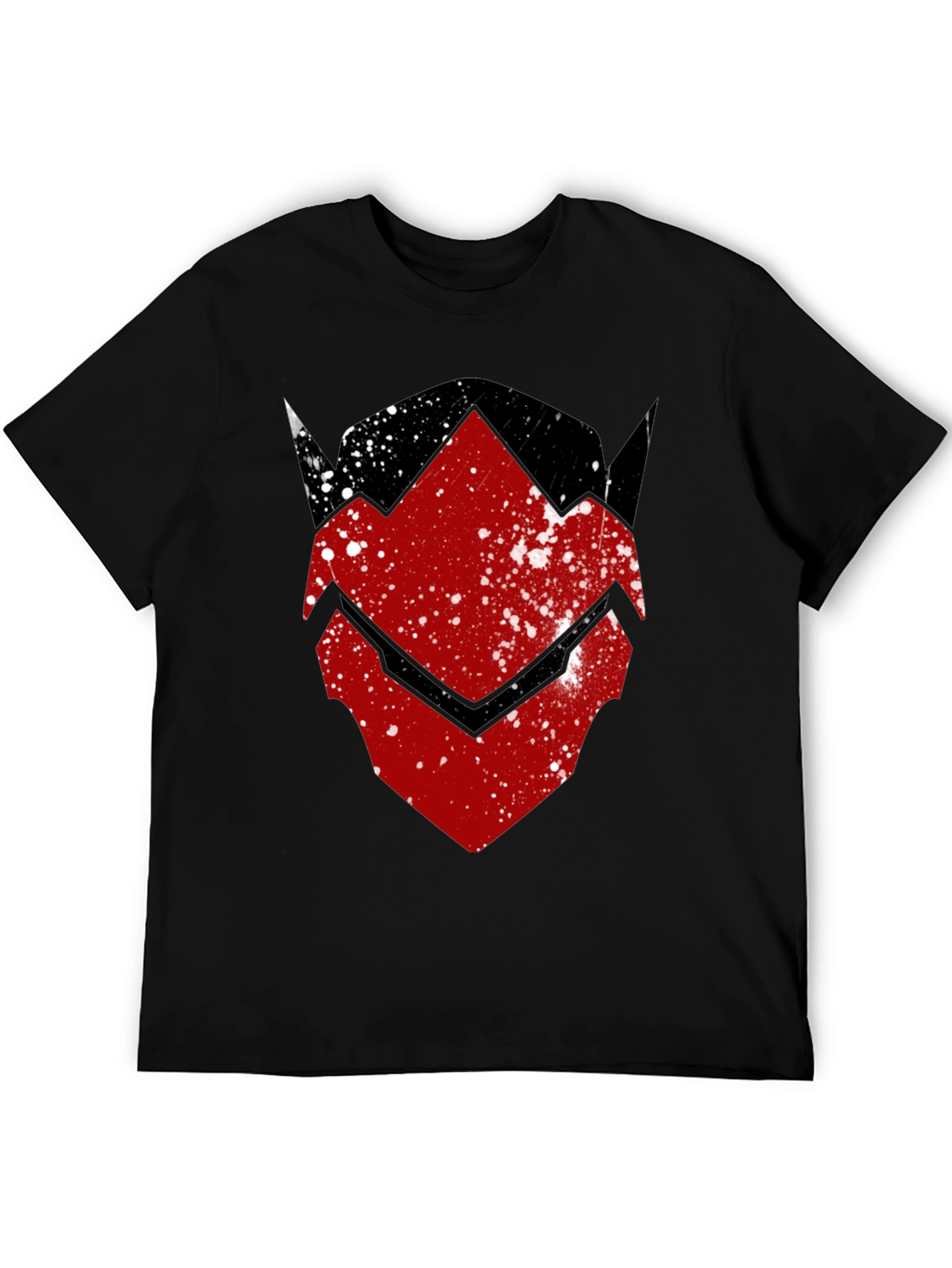 Red Hood Inspired Distressed Graphic Tee - Black