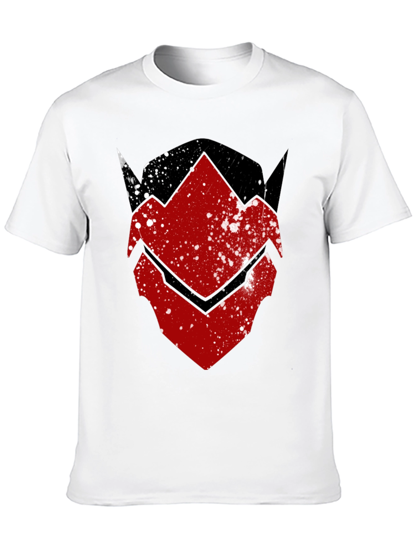 Red Hood Inspired Distressed Graphic Tee - Black