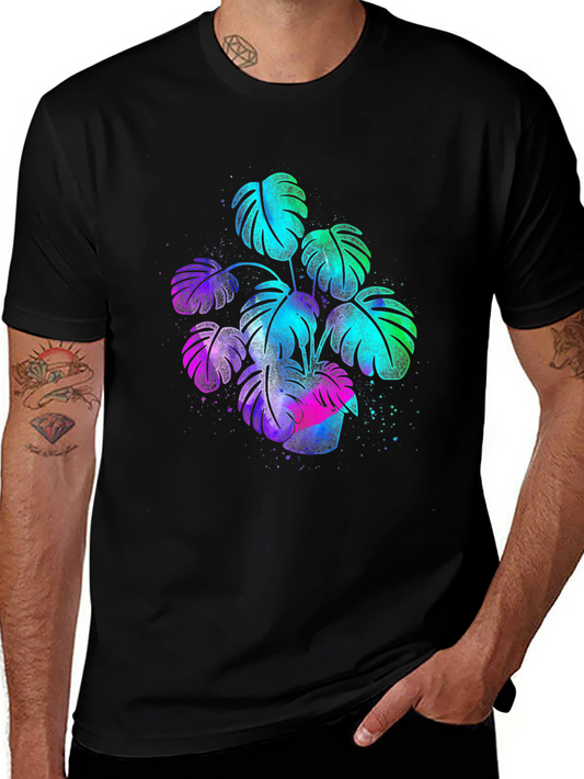 Vibrant Monstera Plant Graphic T-Shirt