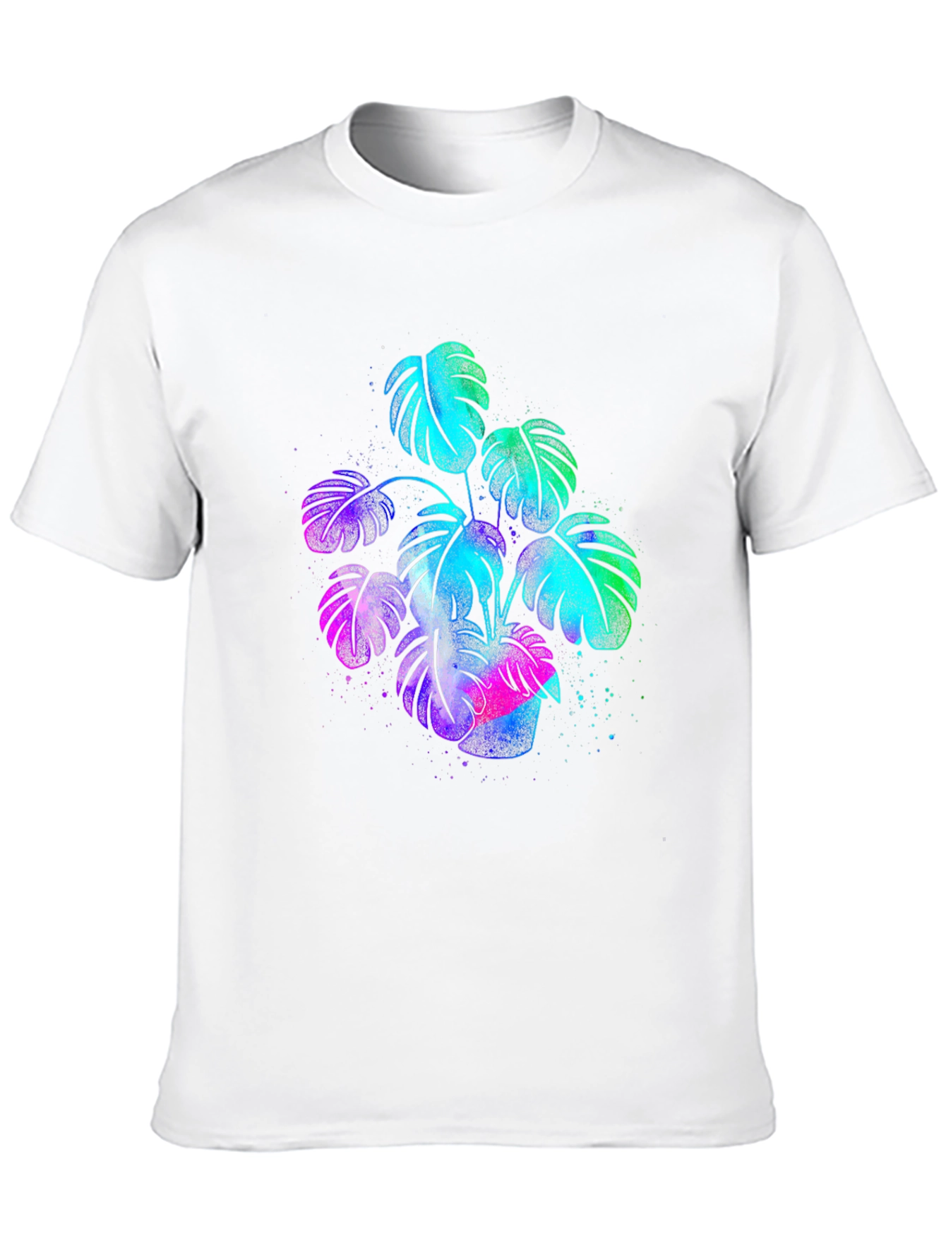 Vibrant Monstera Plant Graphic T-Shirt