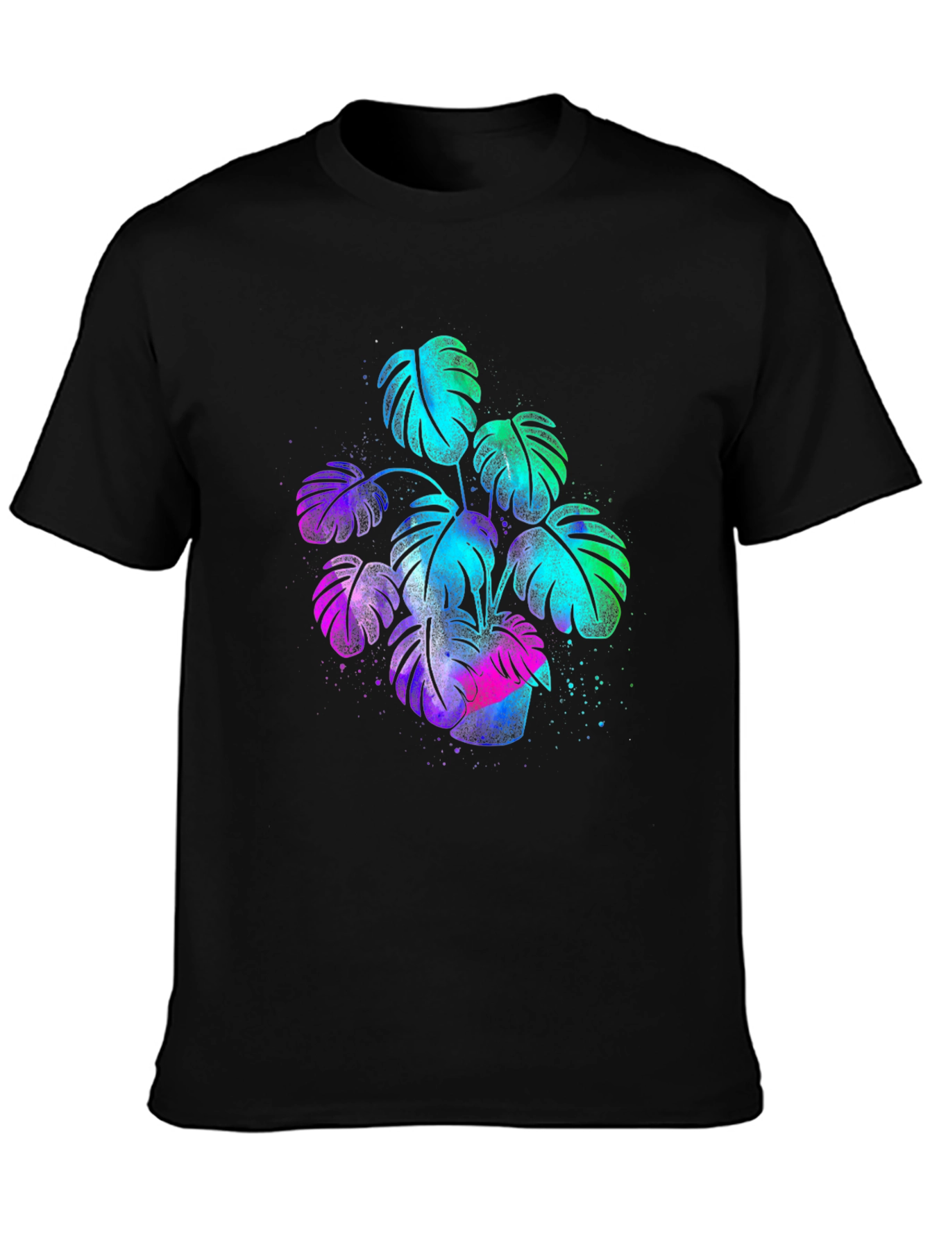 Vibrant Monstera Plant Graphic T-Shirt