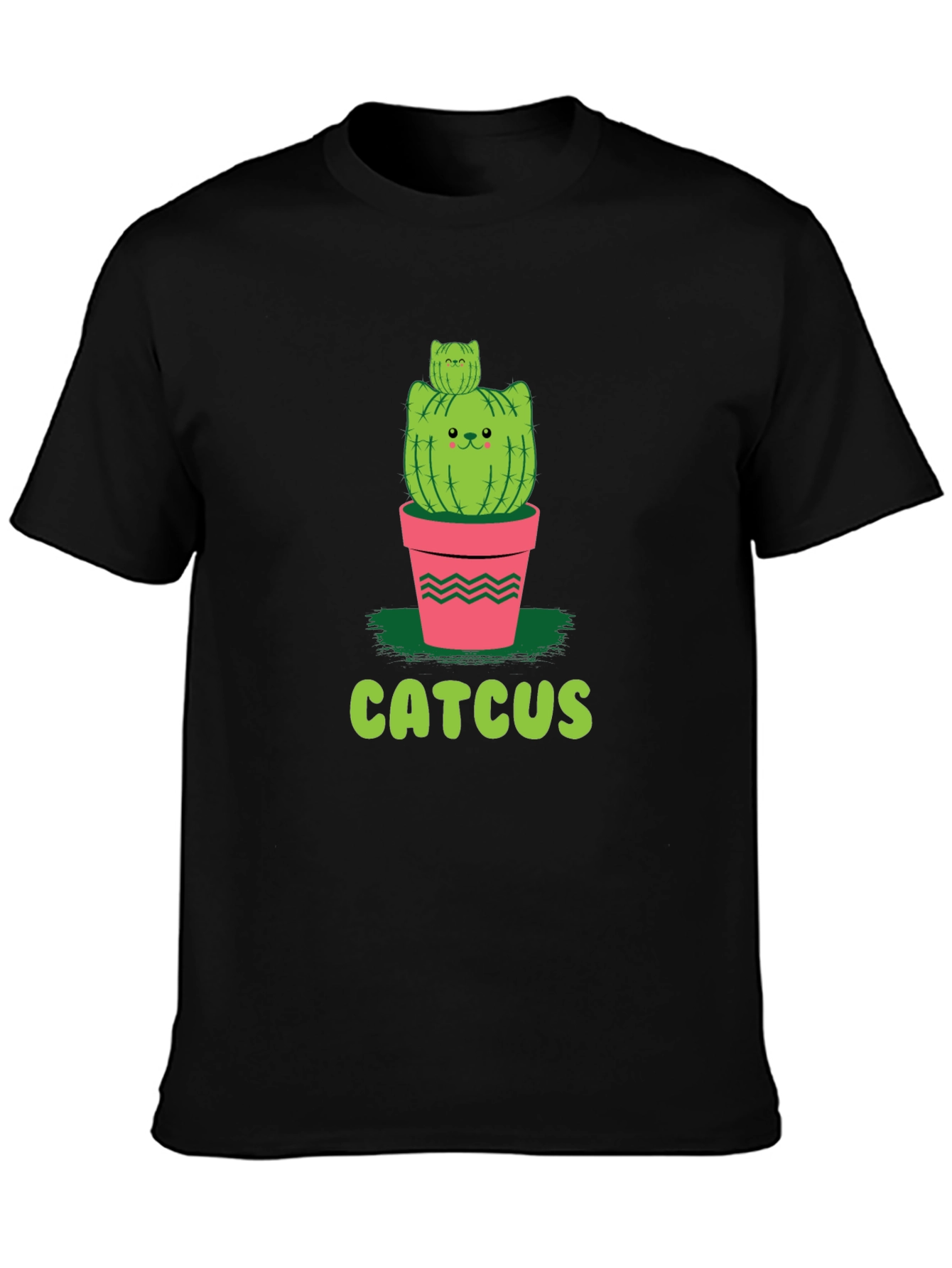 Funny Catcus T-Shirt - Unique Cat Cactus Graphic Tee