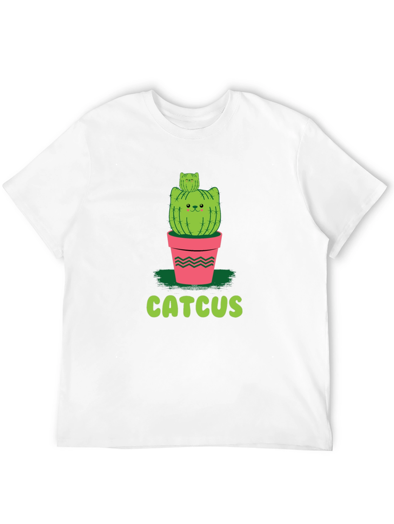 Funny Catcus T-Shirt - Unique Cat Cactus Graphic Tee