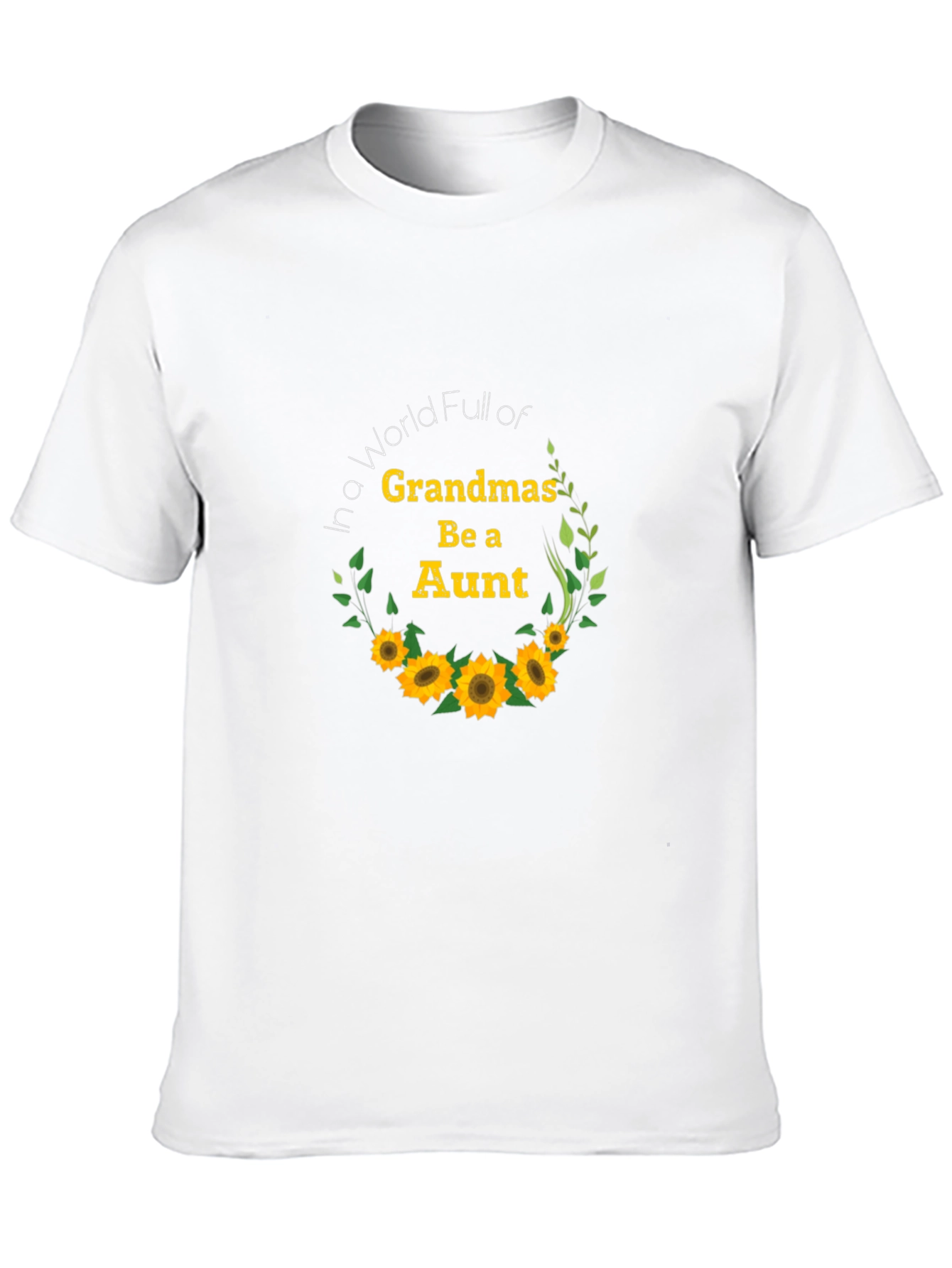 Aunt Sunflower Graphic Tee - Black