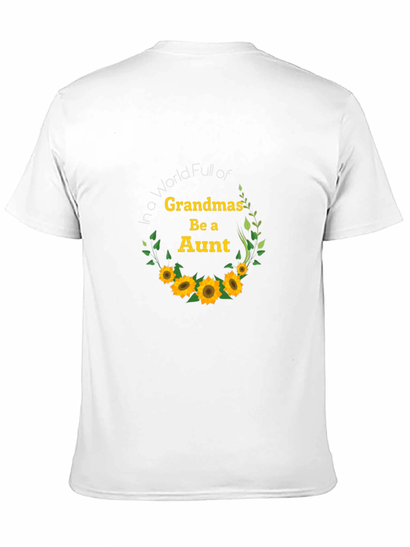 Aunt Sunflower Graphic Tee - Black