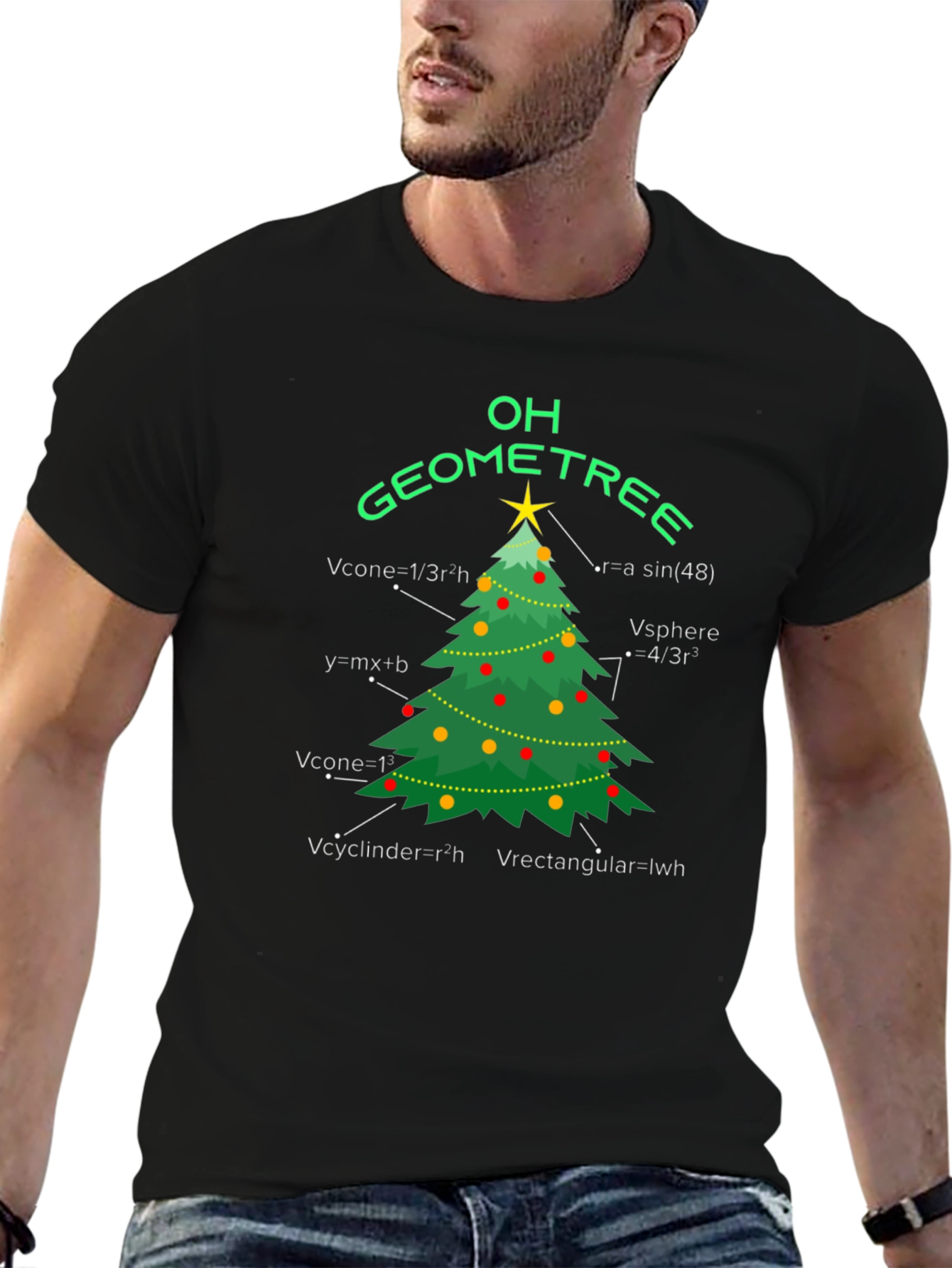 Oh Geometree Funny Math Christmas T-Shirt