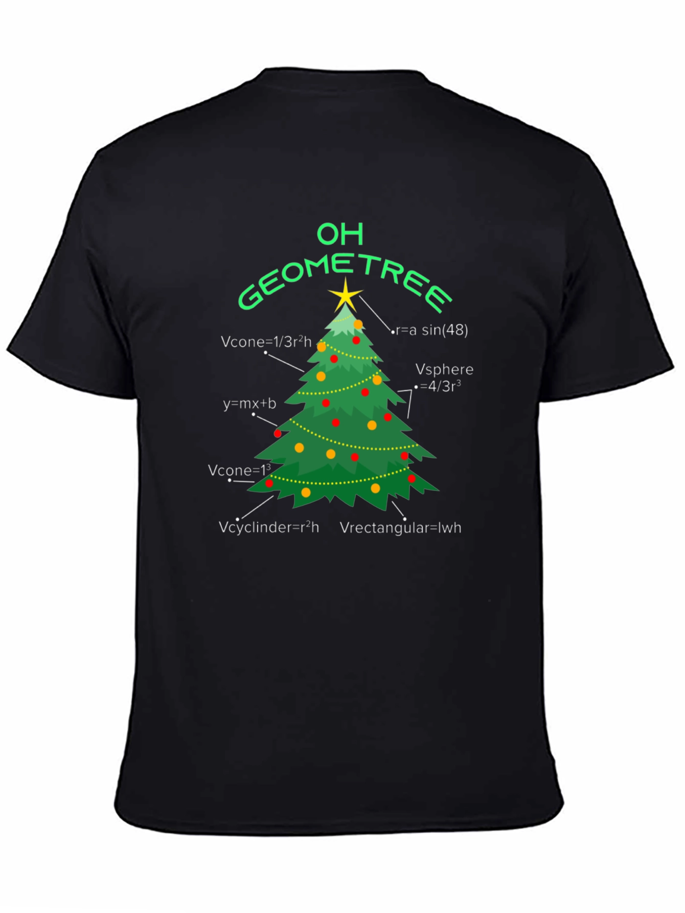 Oh Geometree Funny Math Christmas T-Shirt