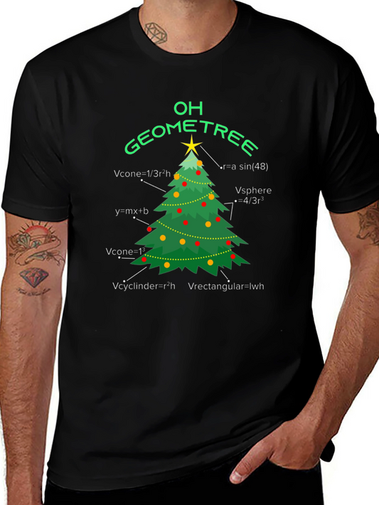 Oh Geometree Funny Math Christmas T-Shirt