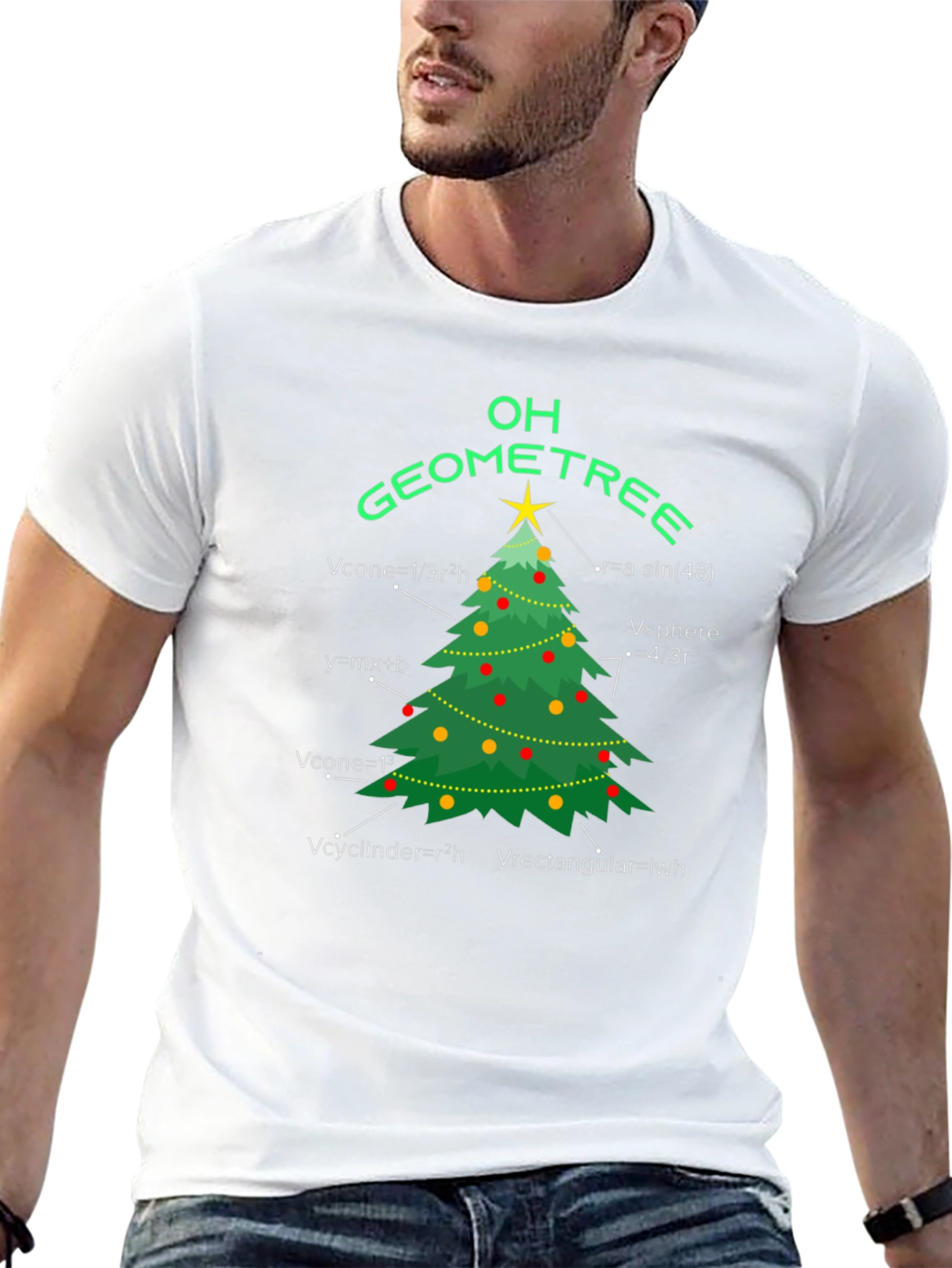 Oh Geometree Funny Math Christmas T-Shirt