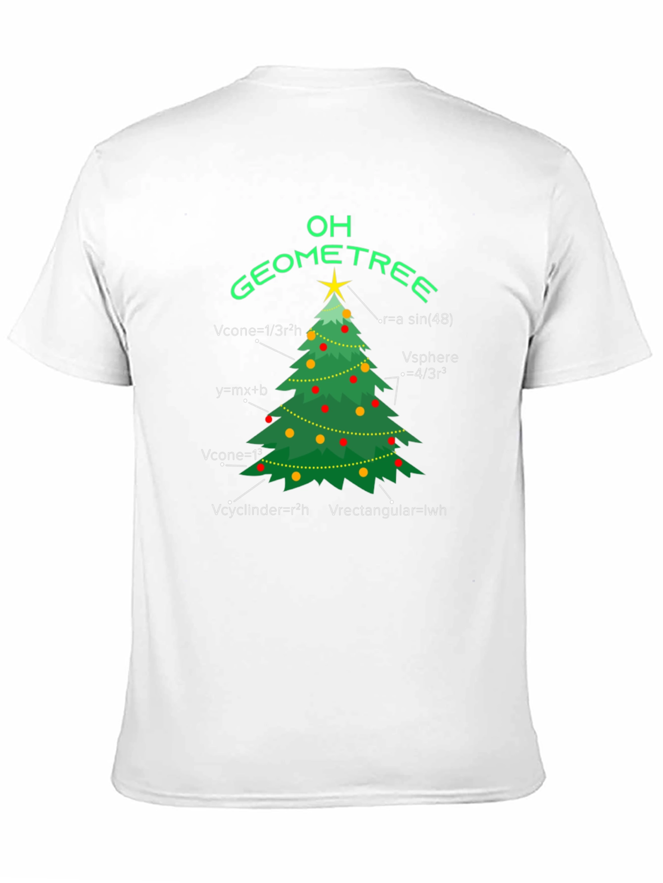 Oh Geometree Funny Math Christmas T-Shirt