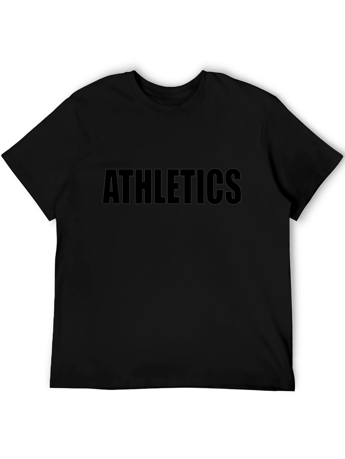 Athletics Black T-Shirt - Casual Style