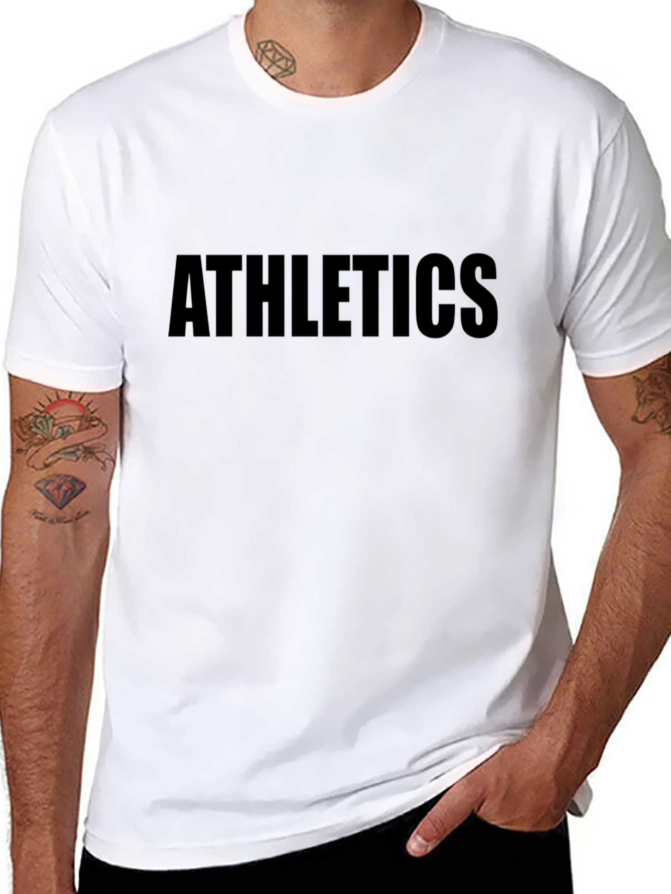 Athletics Black T-Shirt - Casual Style