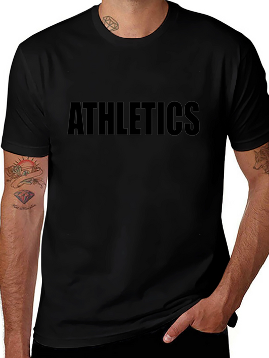 Athletics Black T-Shirt - Casual Style