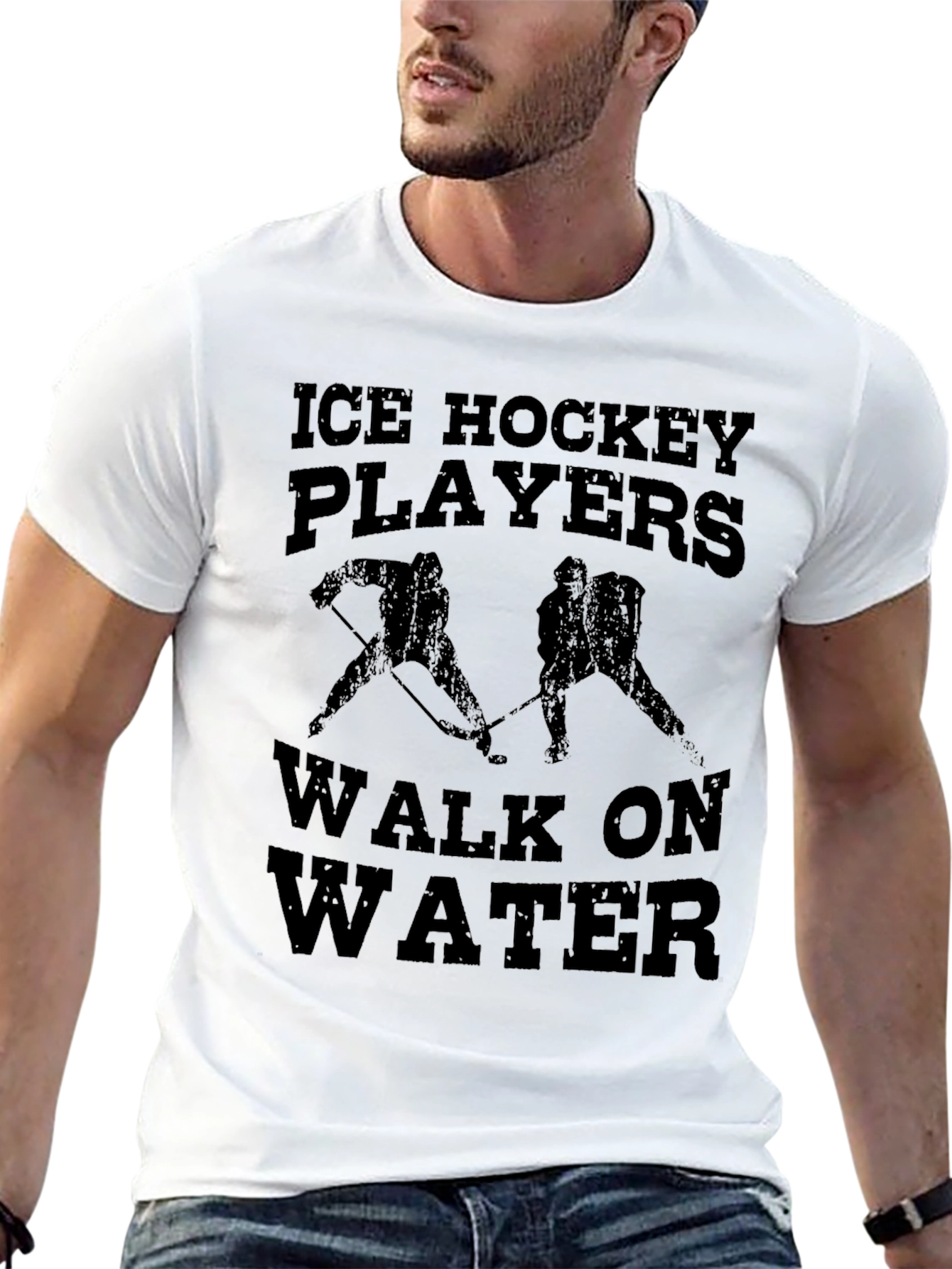 Ice Hockey Players Walk on Water T-Shirt
