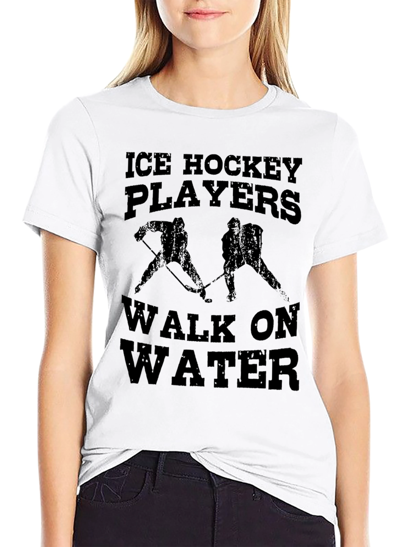 Ice Hockey Players Walk on Water T-Shirt