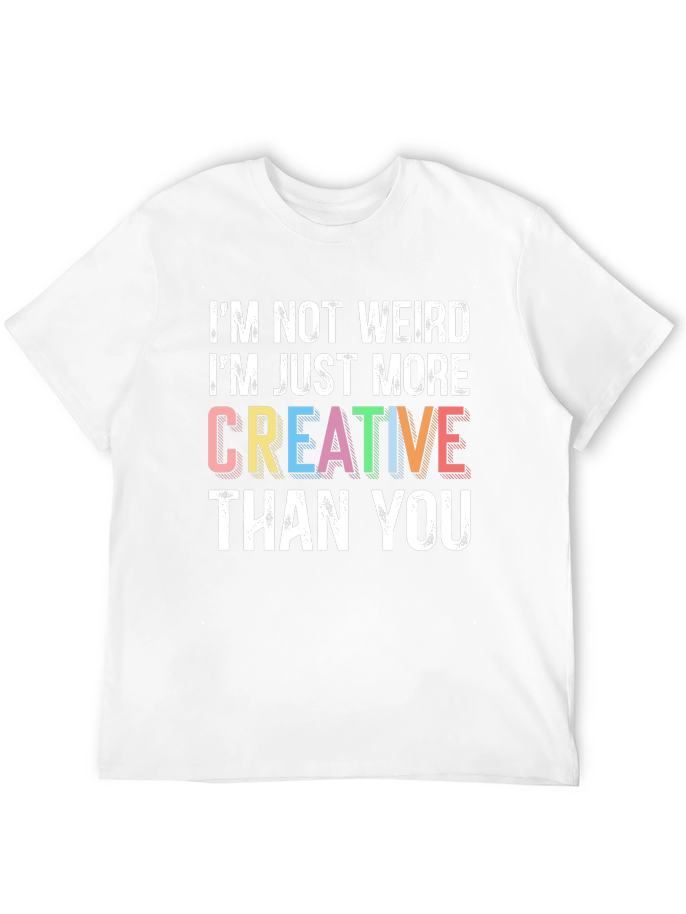 Creative Statement Graphic Tee - Black Cotton Shirt