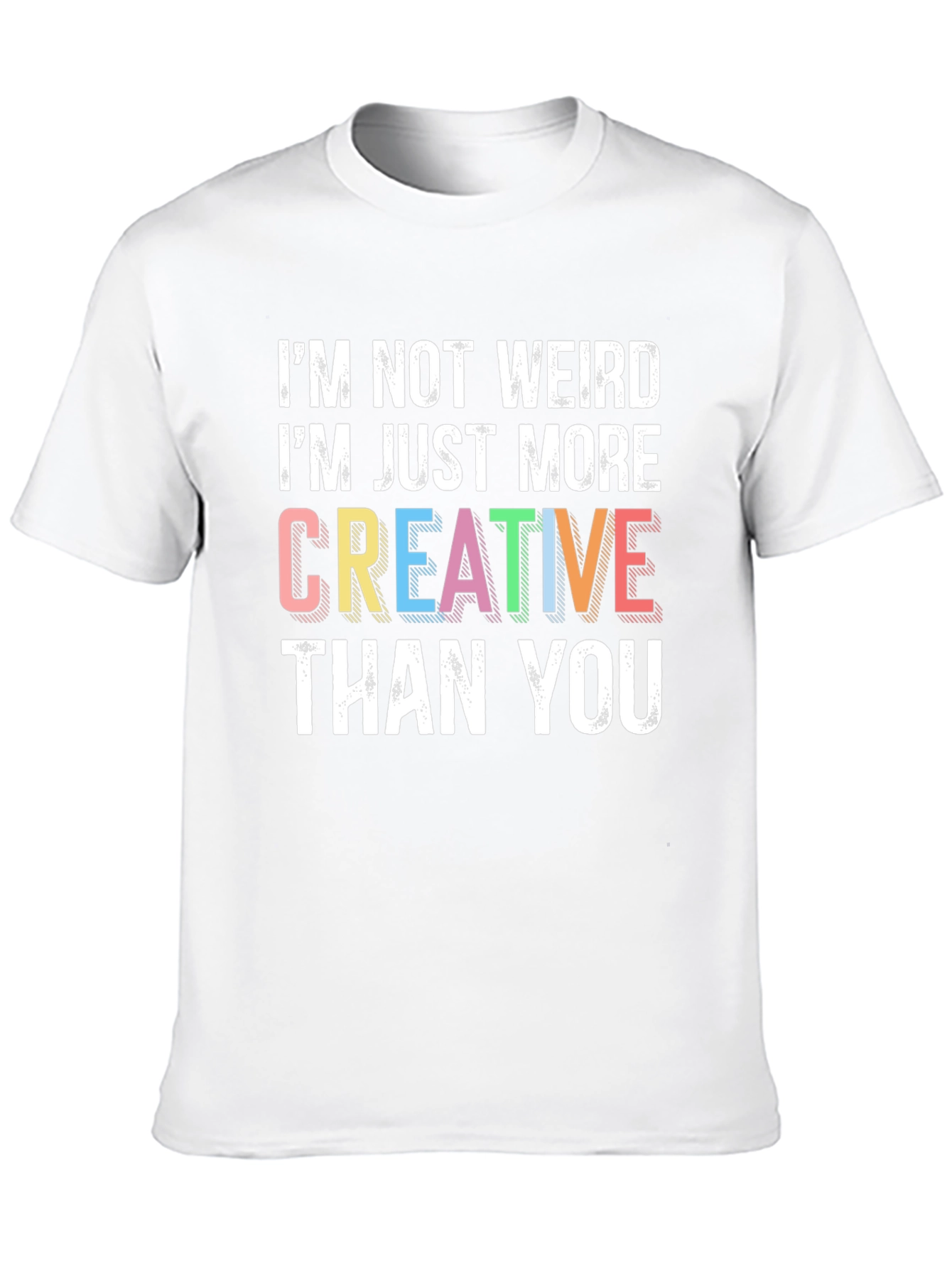 Creative Statement Graphic Tee - Black Cotton Shirt