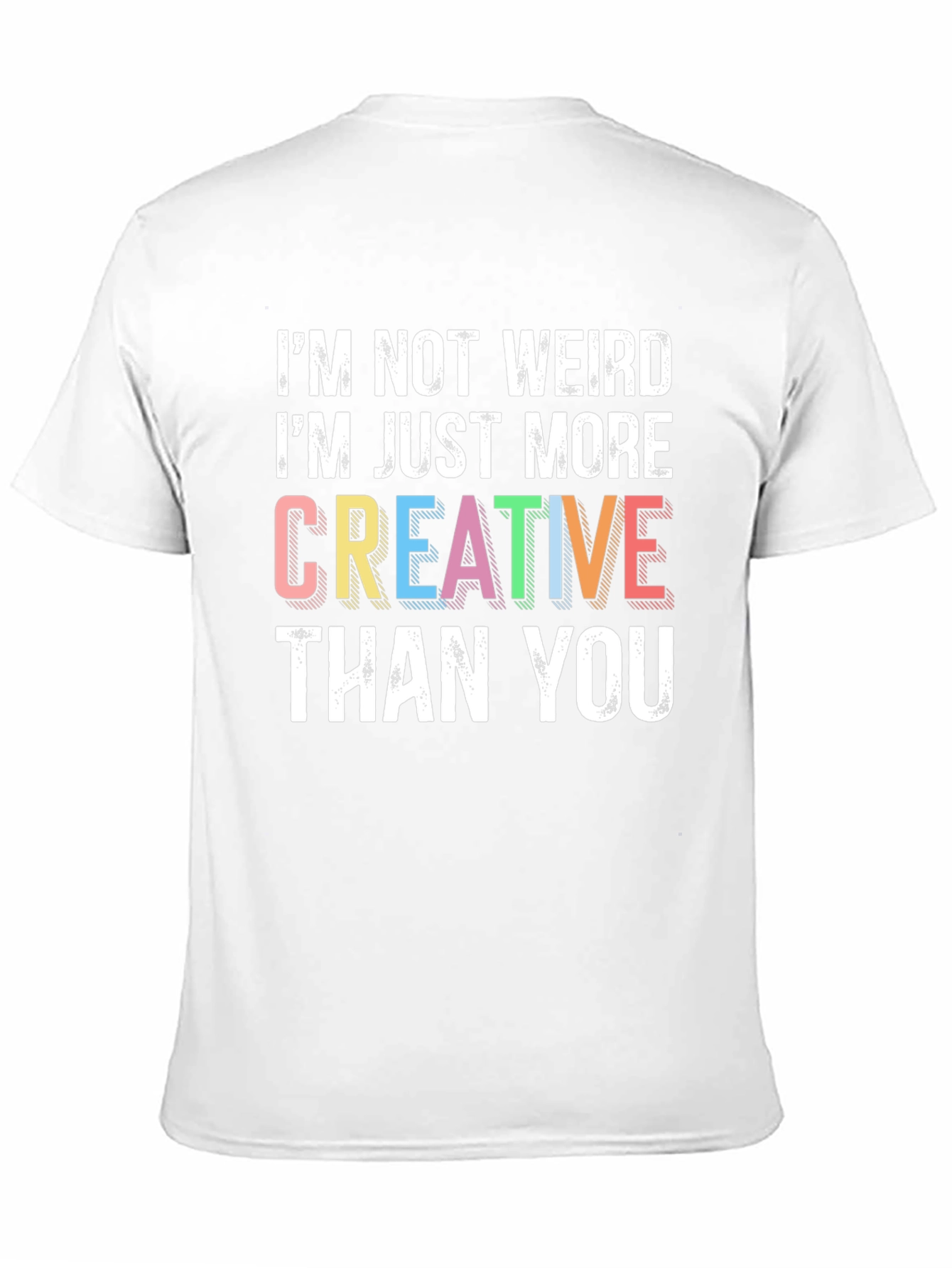 Creative Statement Graphic Tee - Black Cotton Shirt