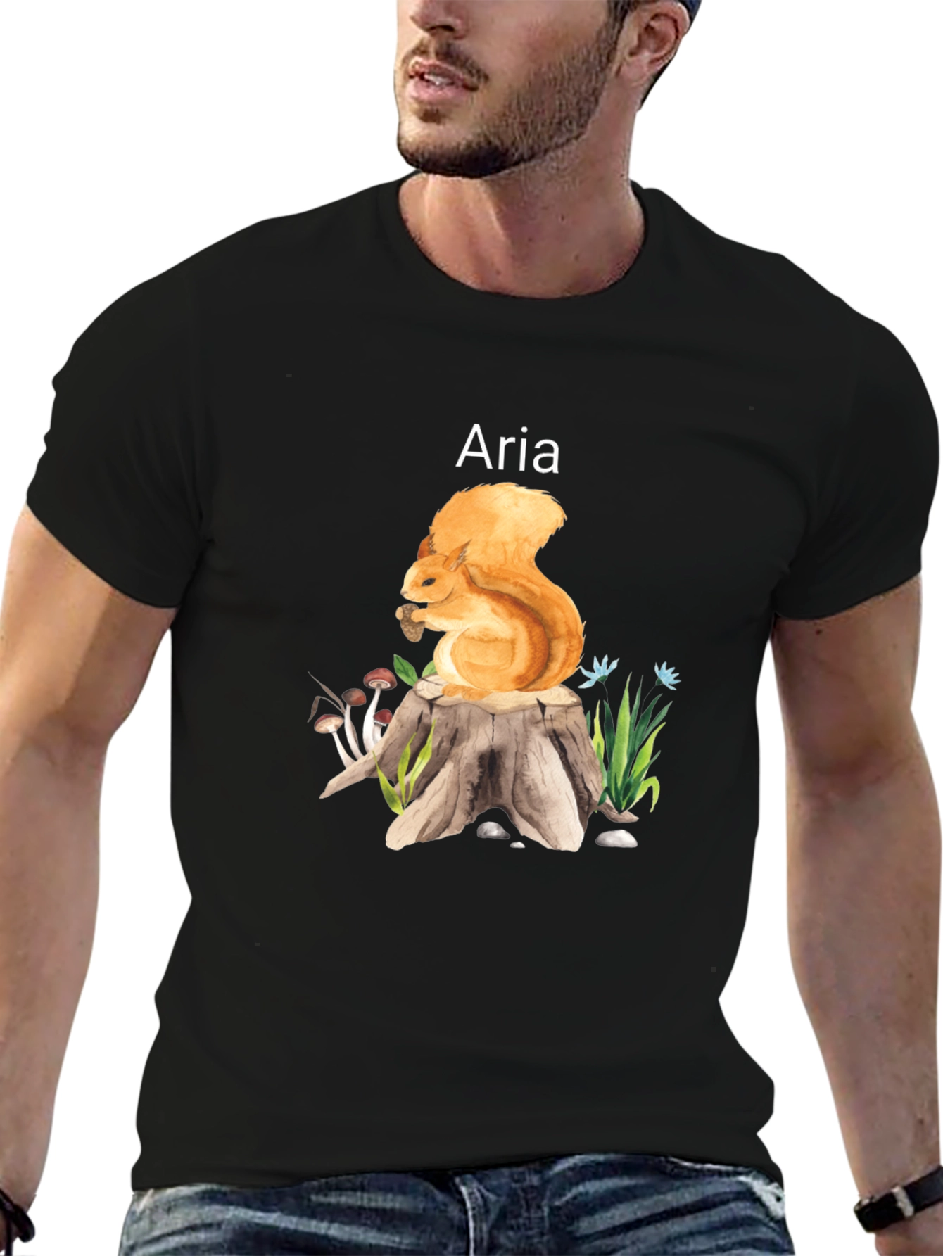 Squirrel Aria T-Shirt - Nature Lover Tee