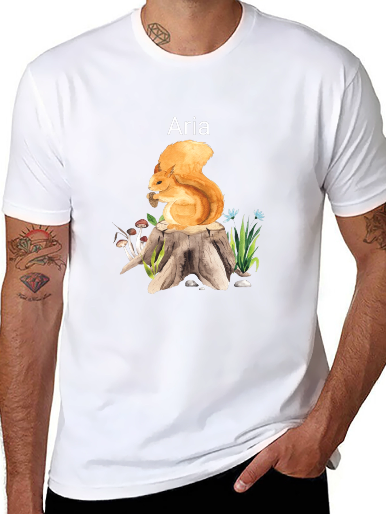 Squirrel Aria T-Shirt - Nature Lover Tee
