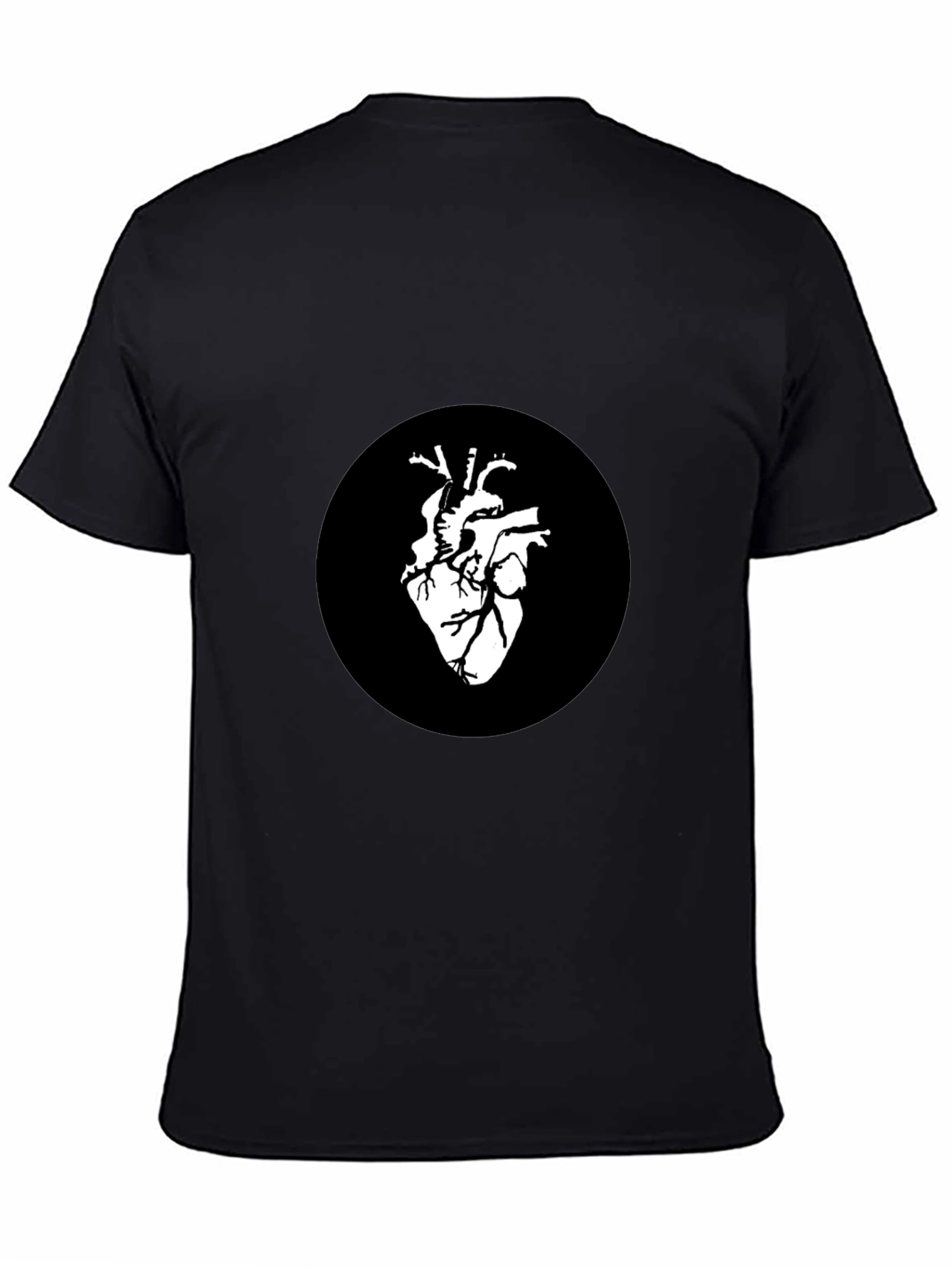 Anatomical Heart Graphic Black T-Shirt