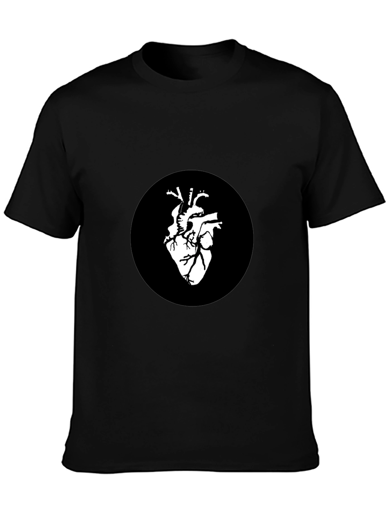 Anatomical Heart Graphic Black T-Shirt