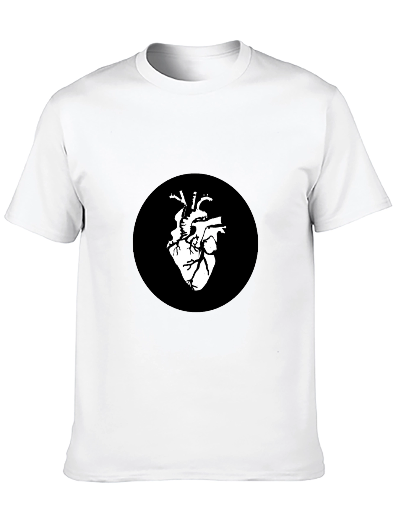 Anatomical Heart Graphic Black T-Shirt