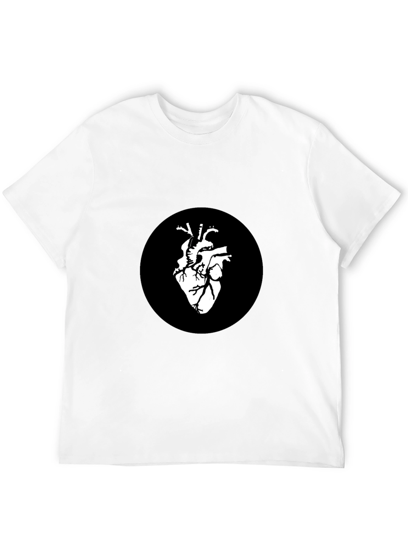 Anatomical Heart Graphic Black T-Shirt