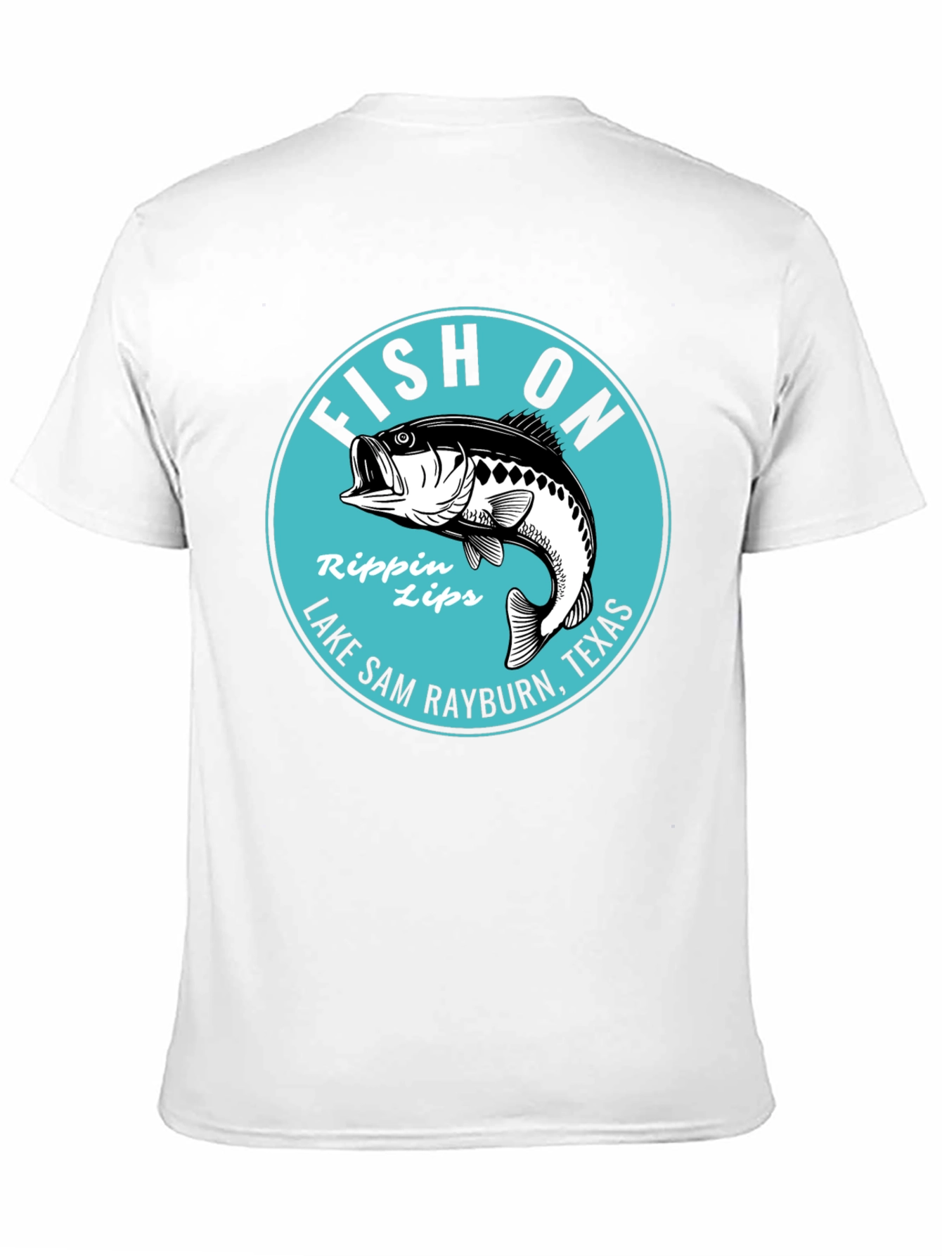 Fish On Rippin Lips Bass Fishing Graphic T-Shirt