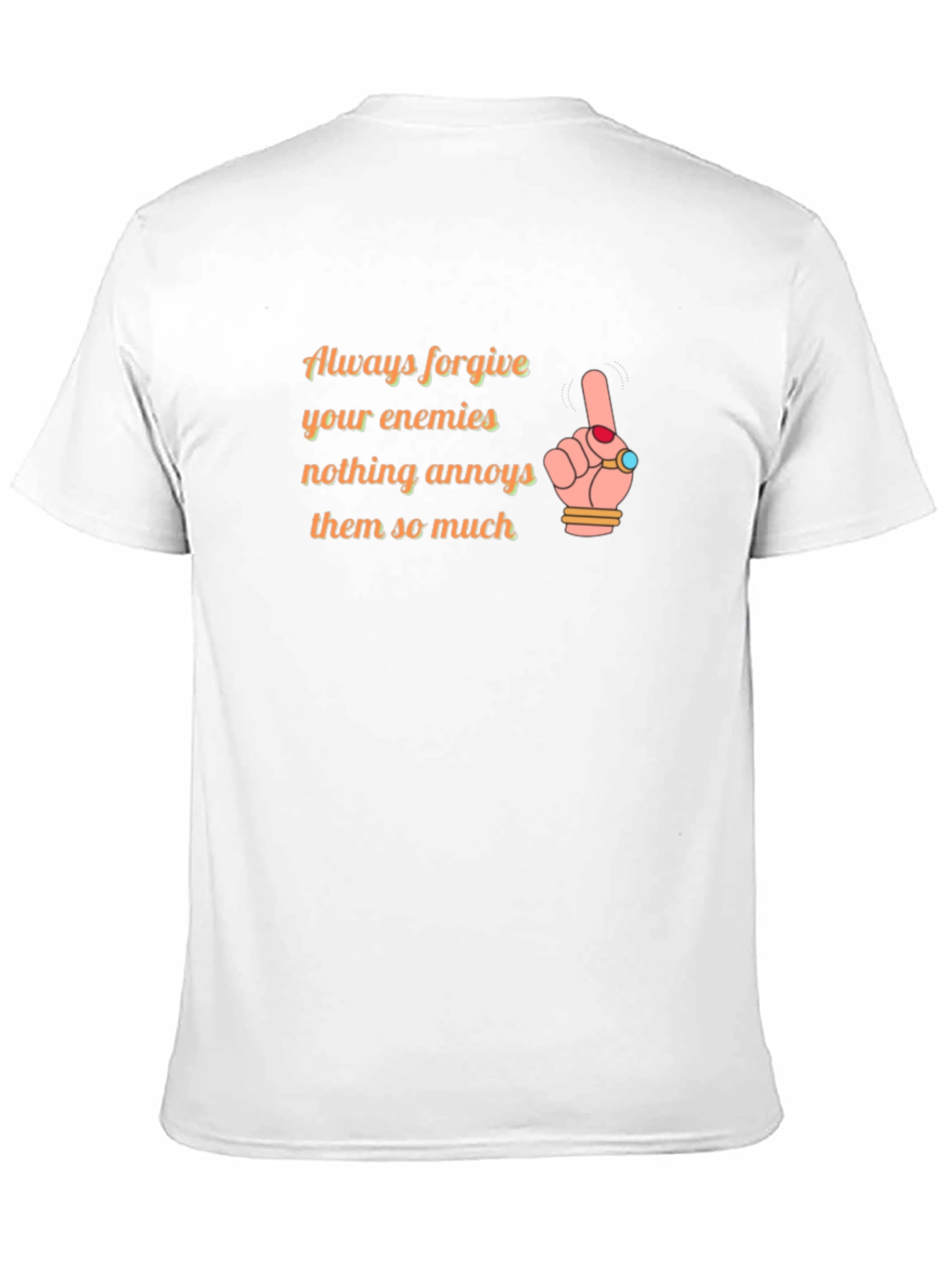 Forgive Enemies Black Graphic Tee