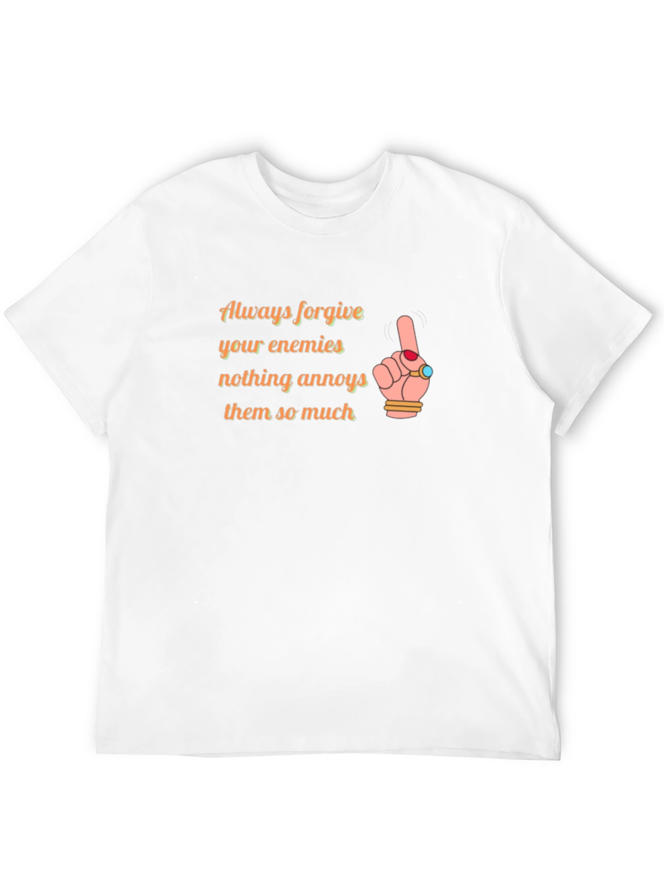 Forgive Enemies Black Graphic Tee