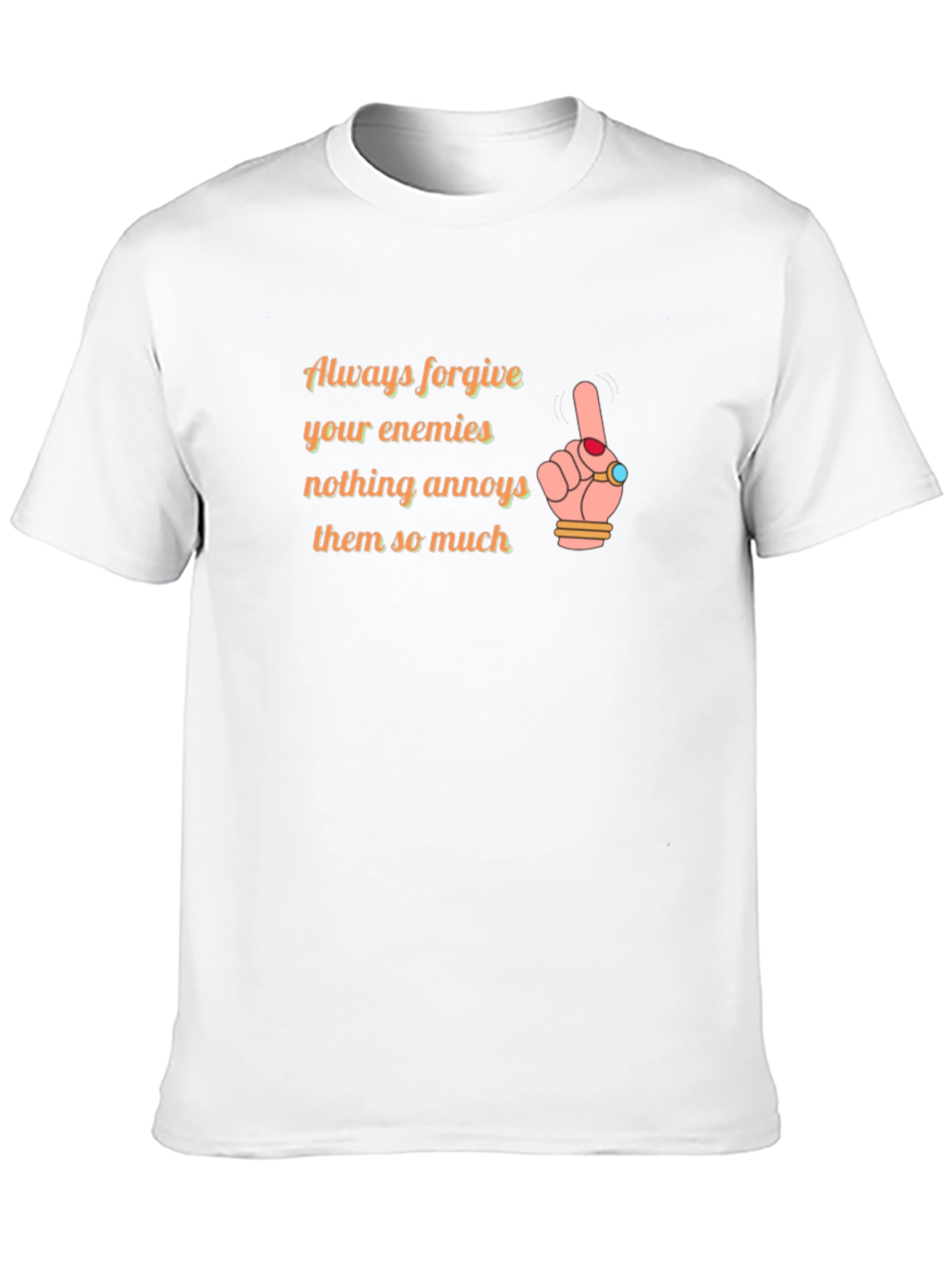 Forgive Enemies Black Graphic Tee